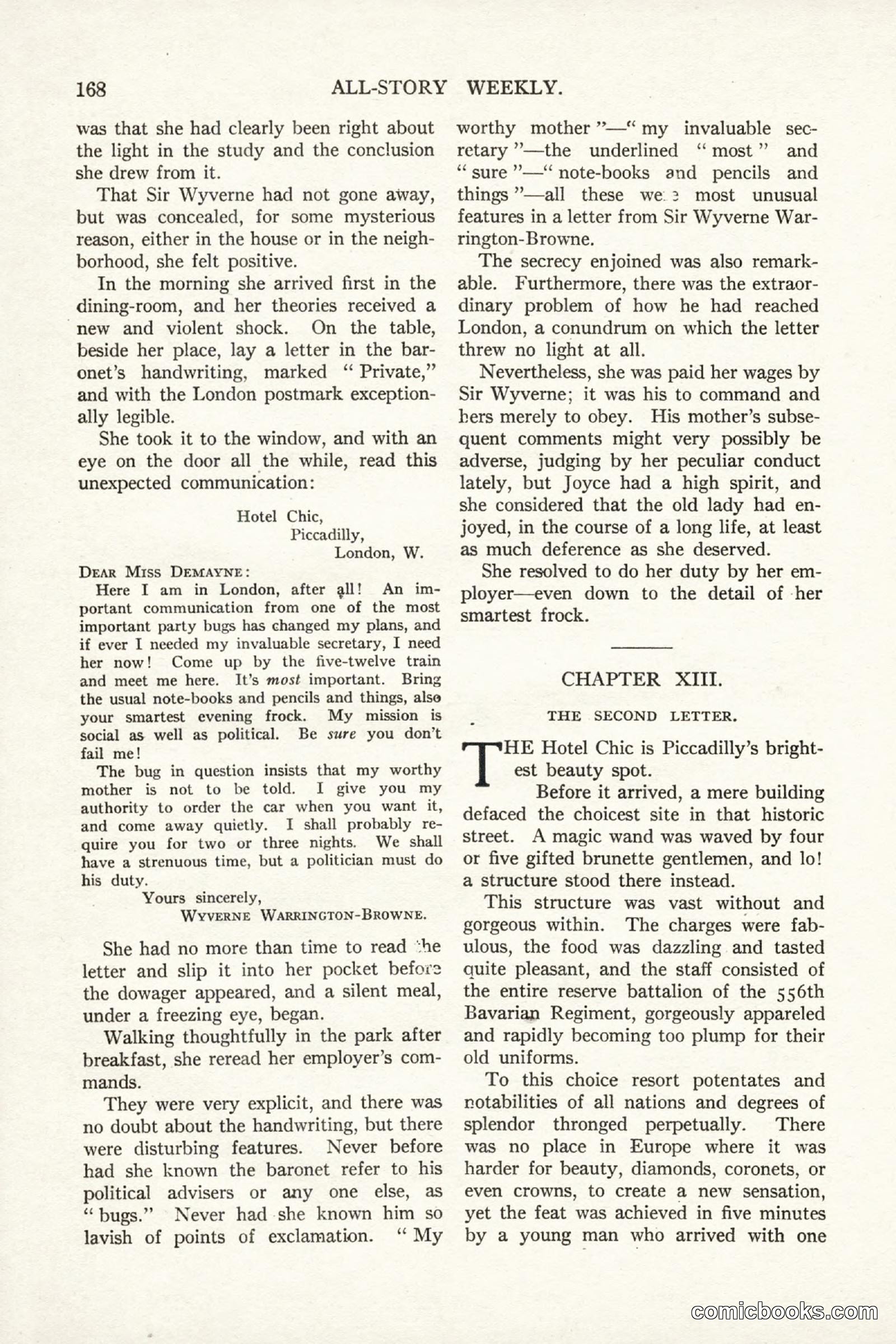 All Story Magazine, September 2, 1916 — page 178 of 208