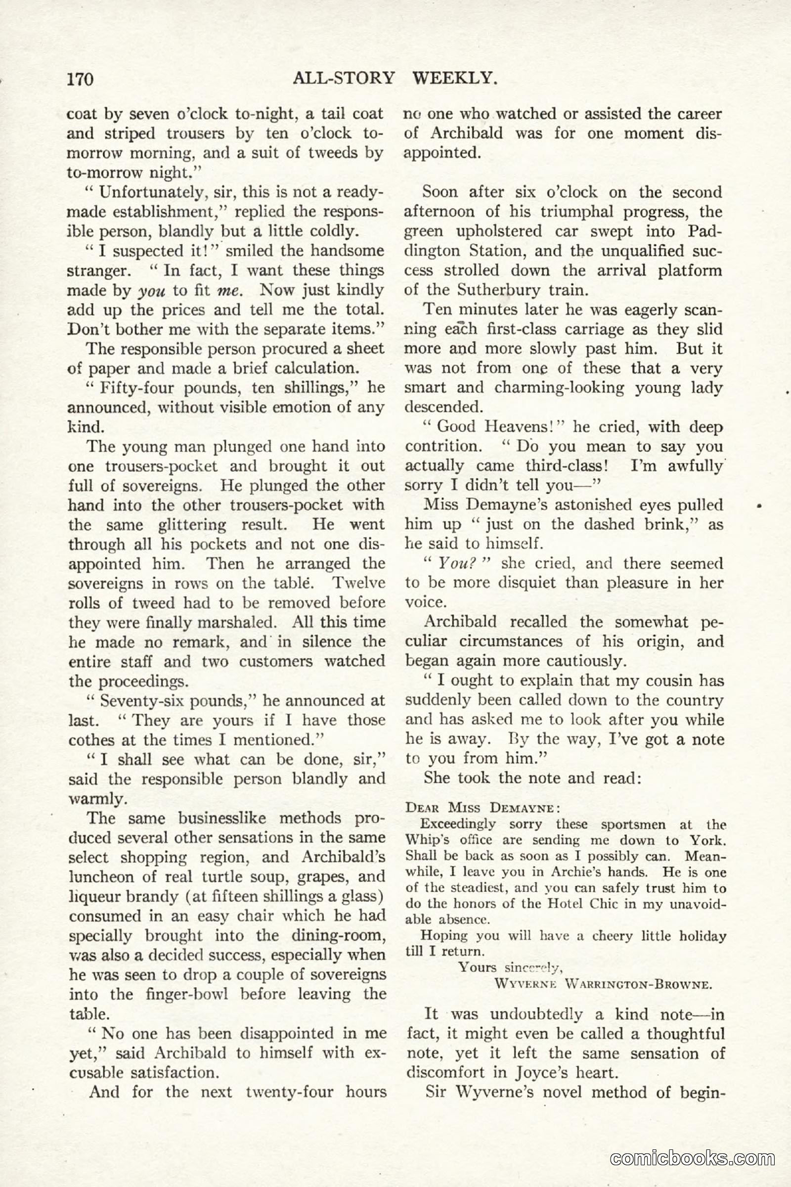 All Story Magazine, September 2, 1916 — page 180 of 208