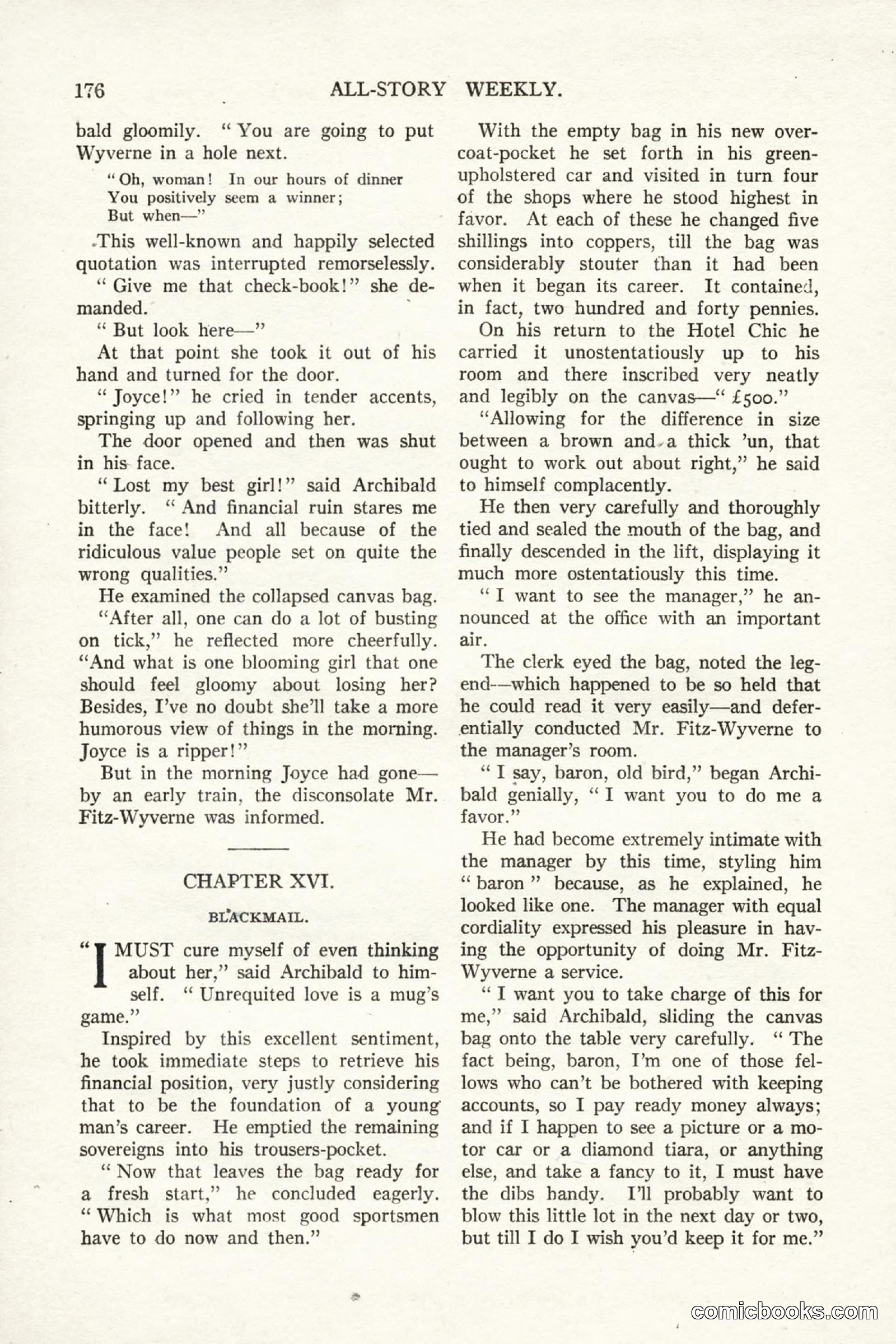 All Story Magazine, September 2, 1916 — page 186 of 208