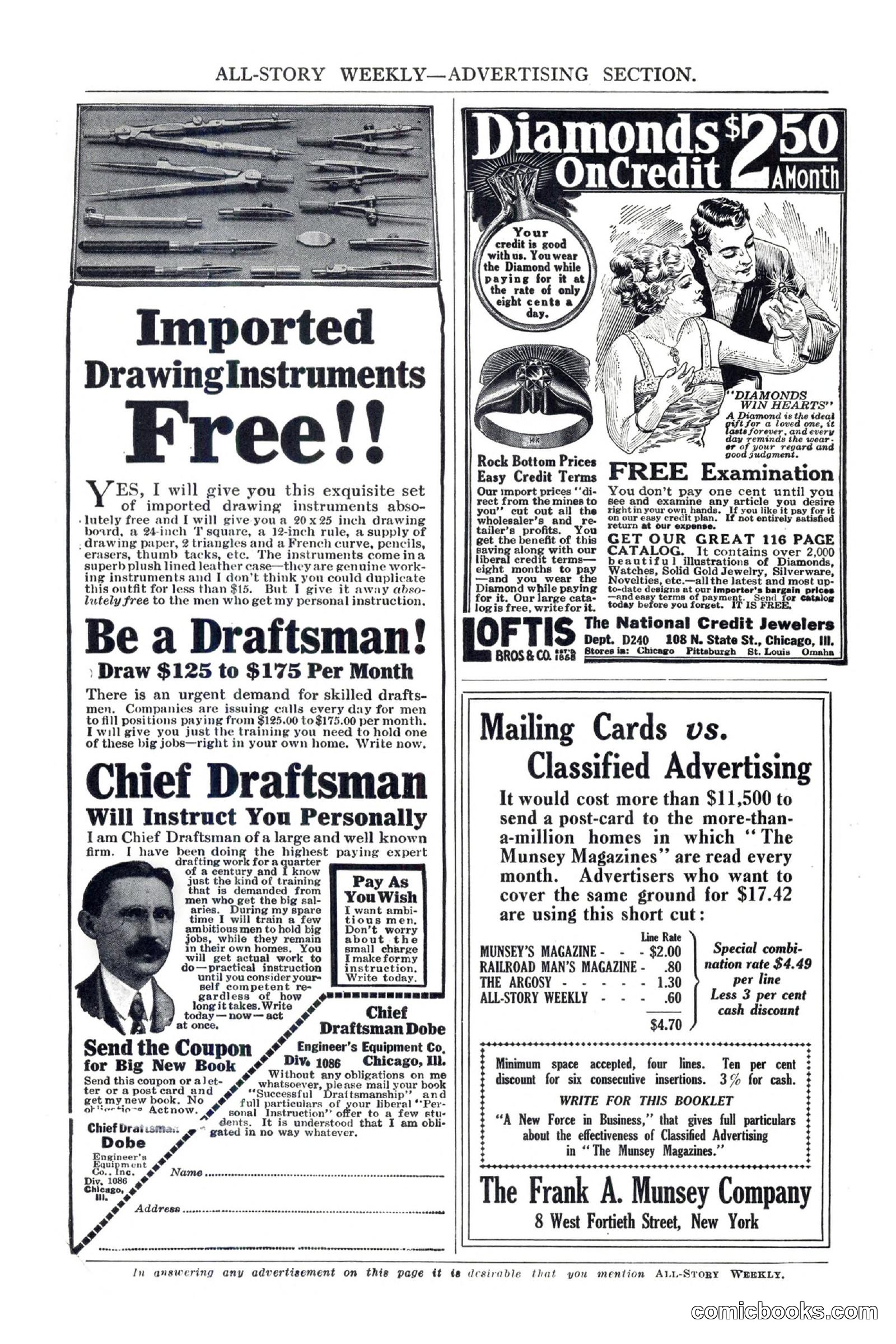 All Story Magazine, September 2, 1916 — page 204 of 208