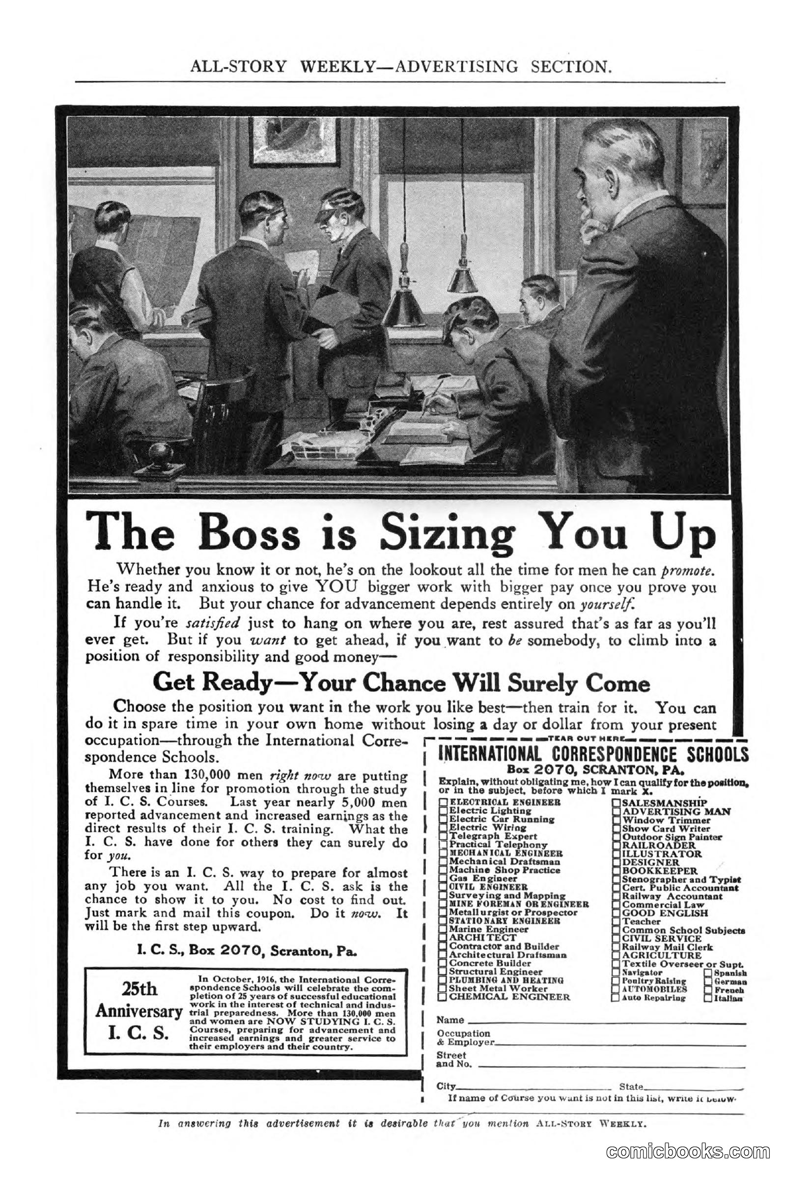 All Story Magazine, September 2, 1916 — page 205 of 208