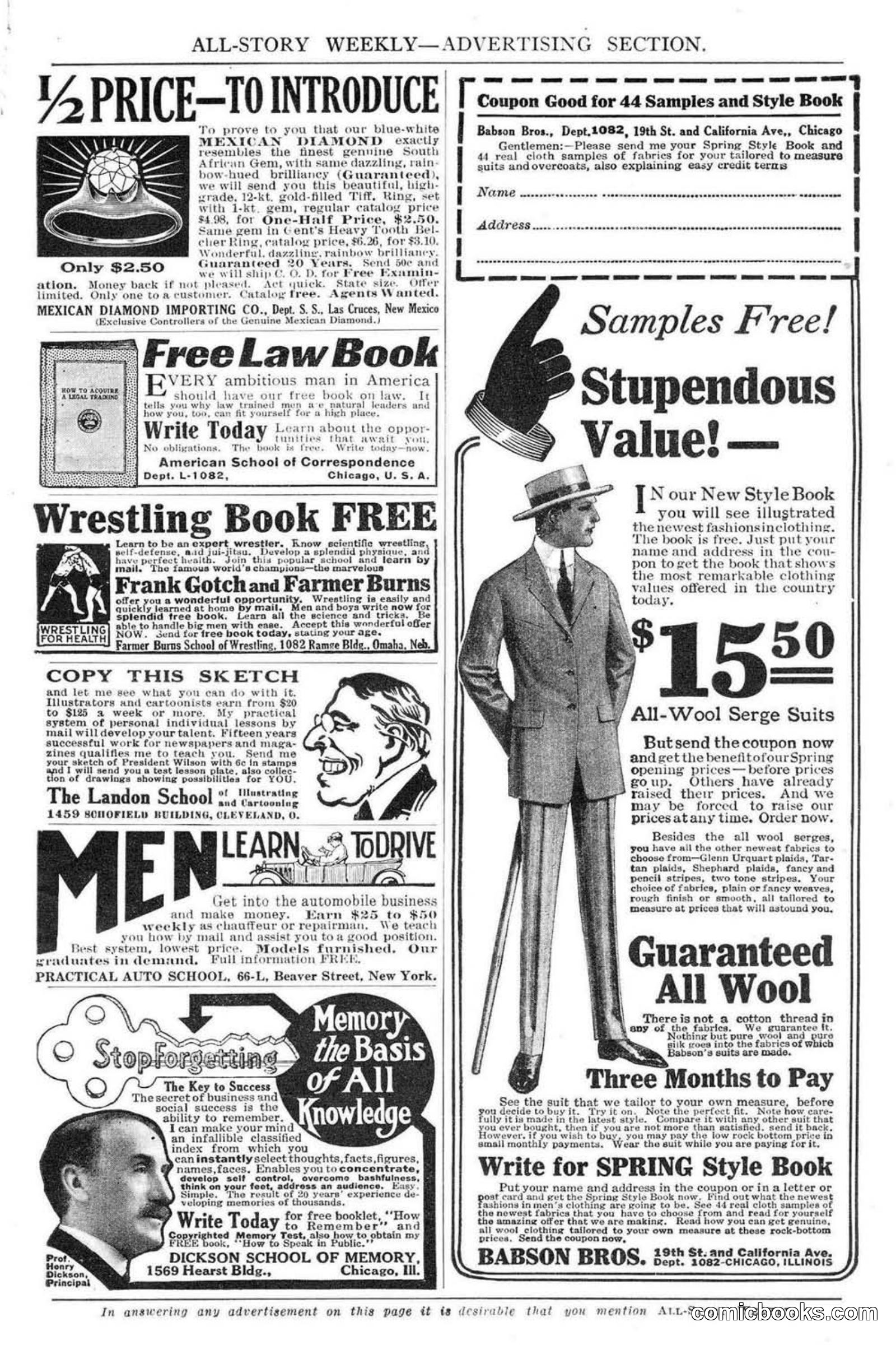 All Story Magazine, February 3, 1917 — page 9 of 194