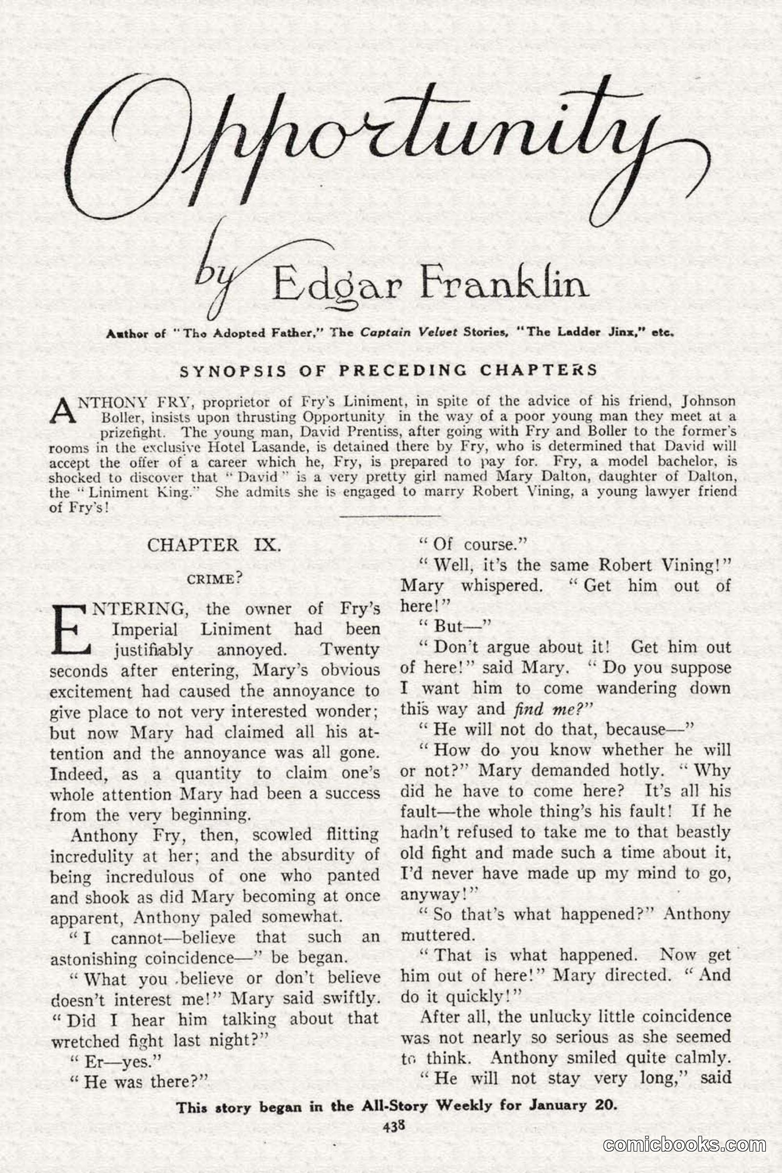 All Story Magazine, February 3, 1917 — page 96 of 194