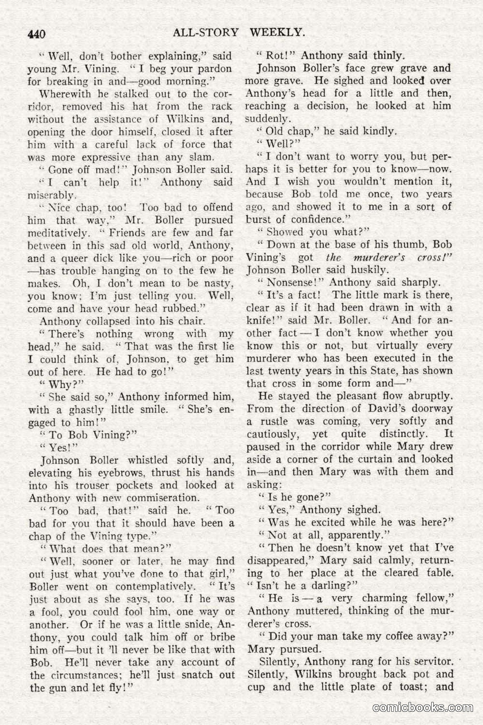 All Story Magazine, February 3, 1917 — page 98 of 194