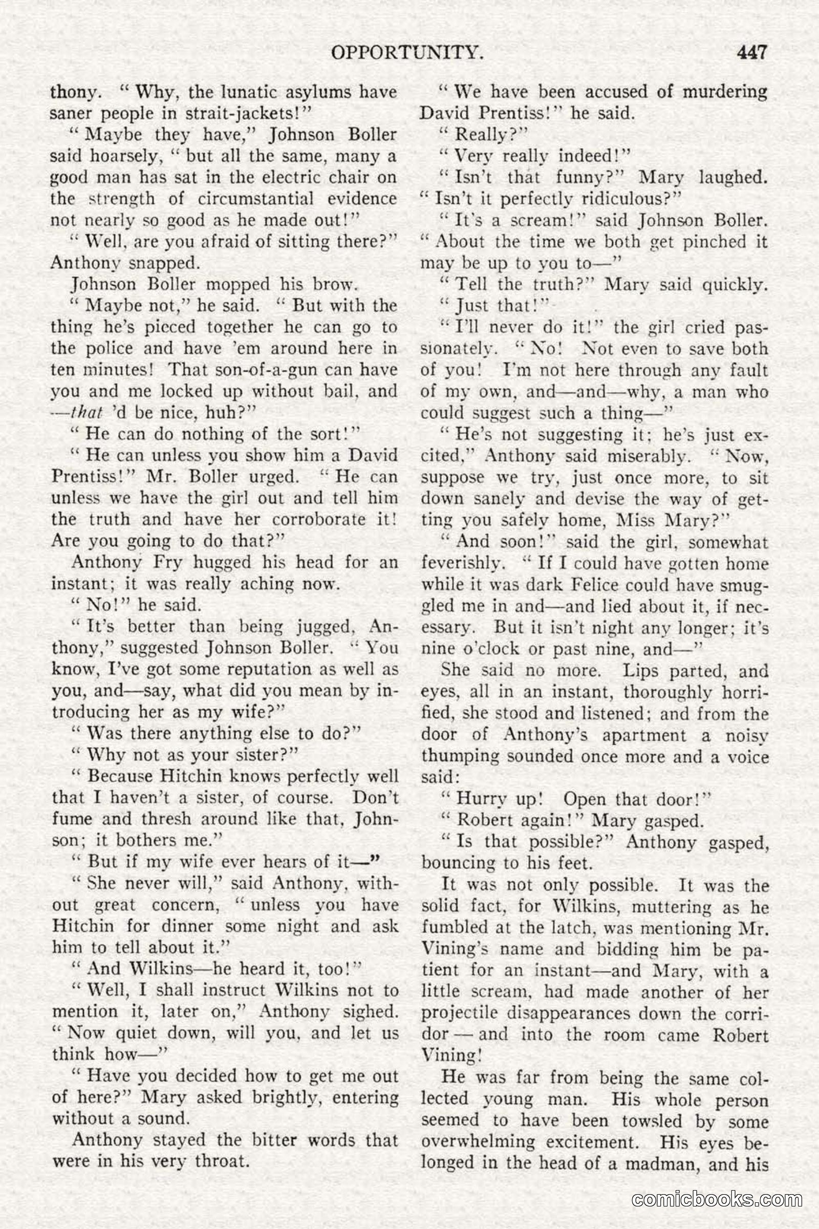 All Story Magazine, February 3, 1917 — page 105 of 194