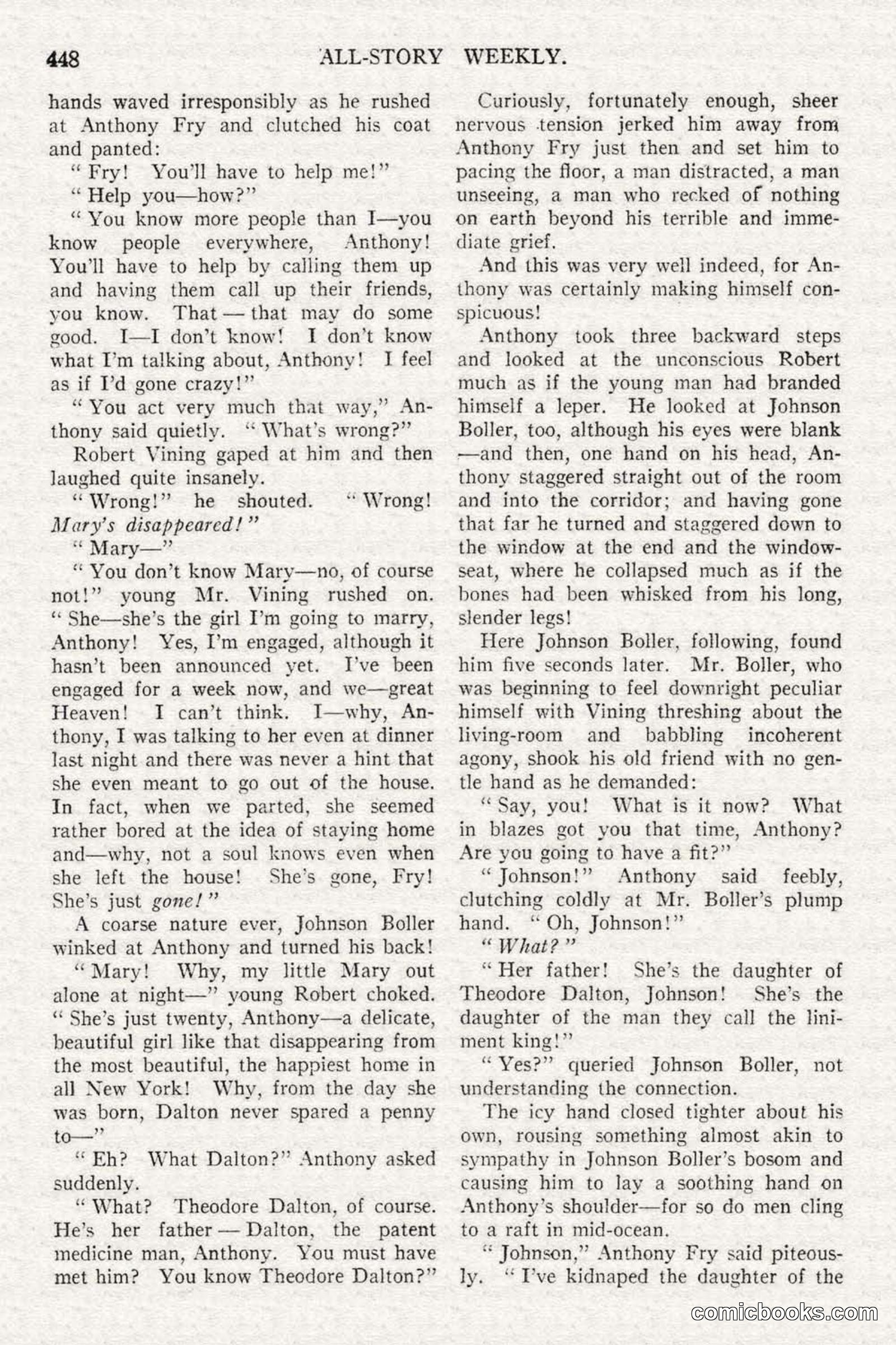All Story Magazine, February 3, 1917 — page 106 of 194