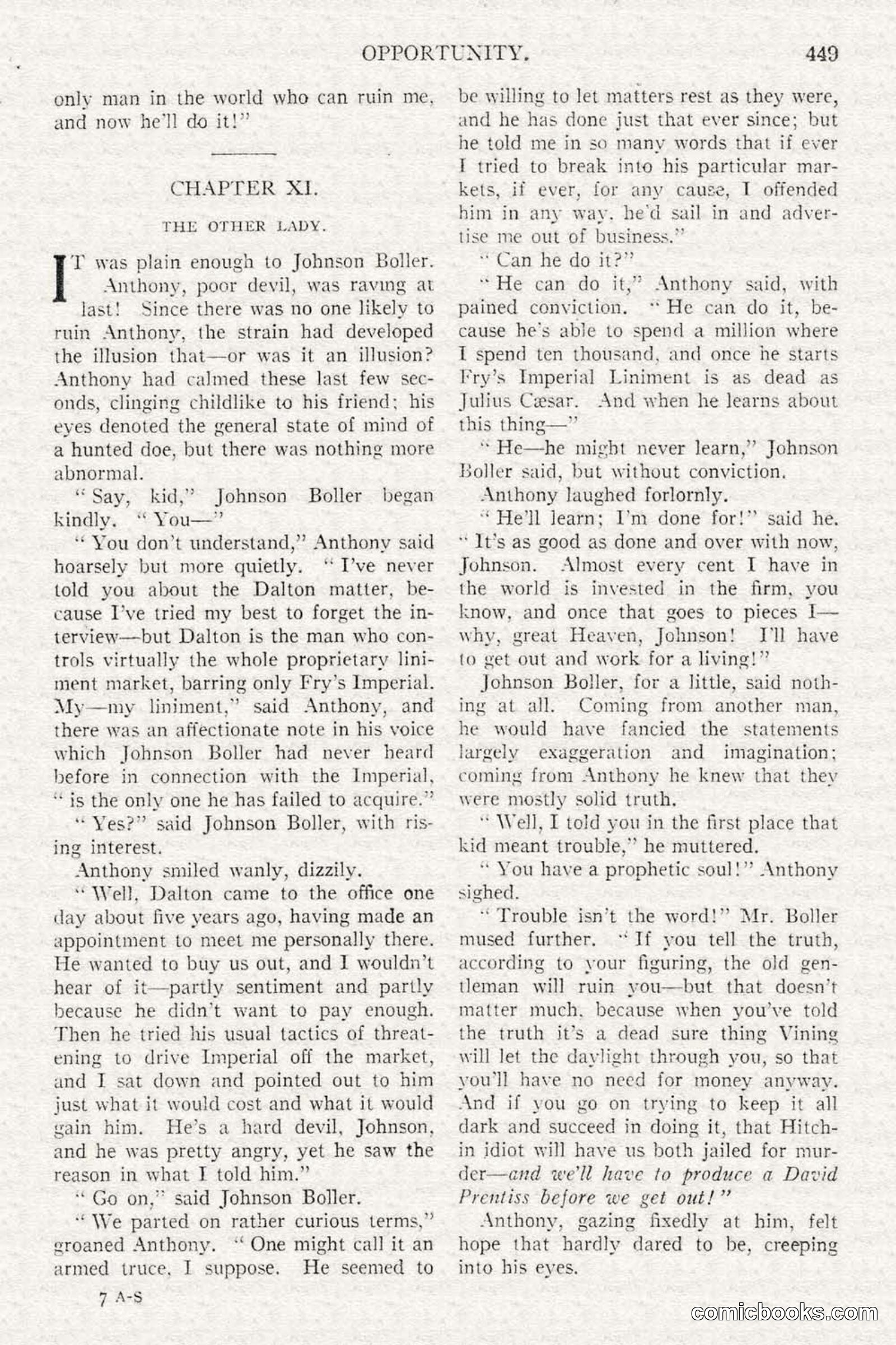 All Story Magazine, February 3, 1917 — page 107 of 194