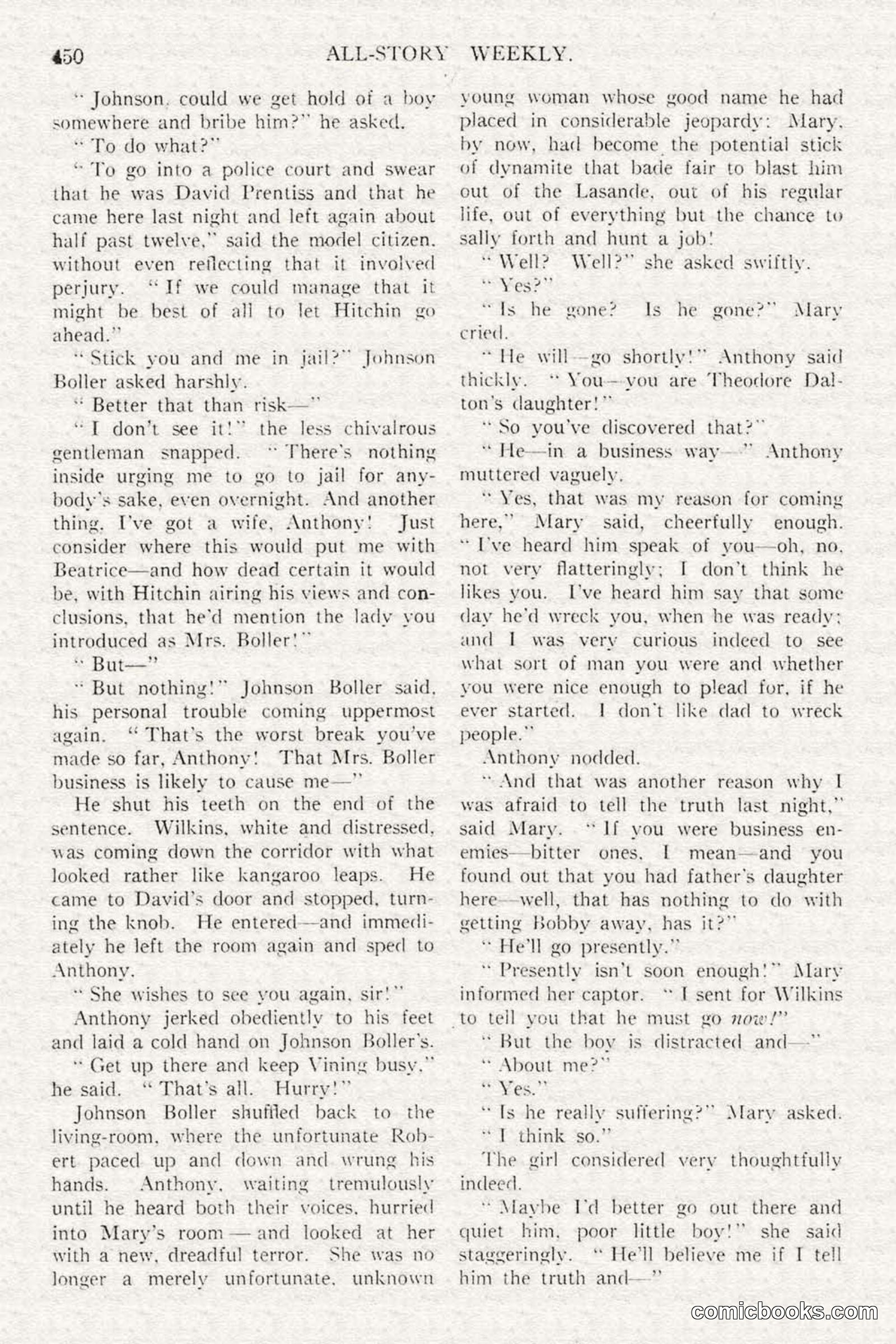 All Story Magazine, February 3, 1917 — page 108 of 194