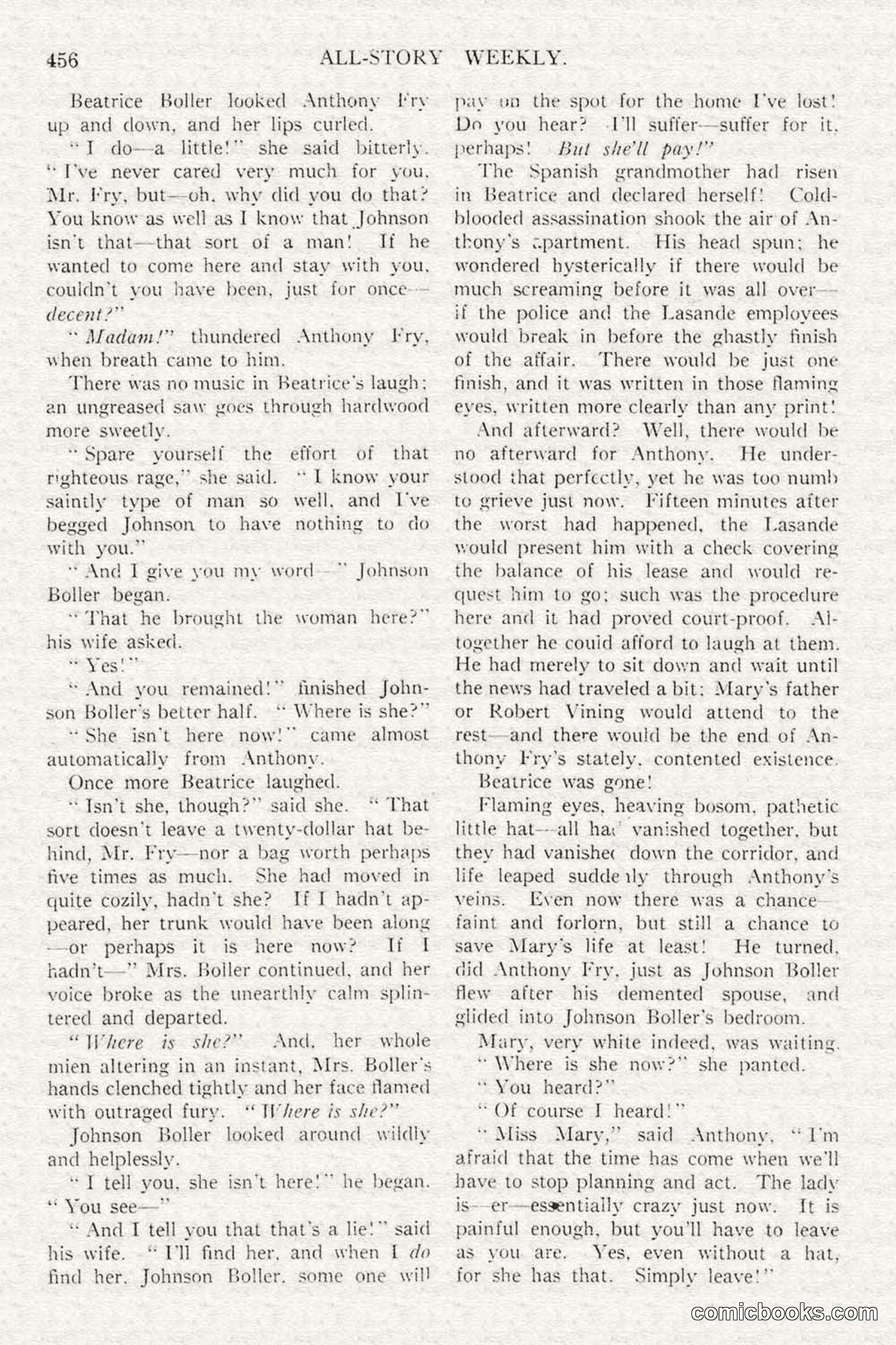 All Story Magazine, February 3, 1917 — page 114 of 194