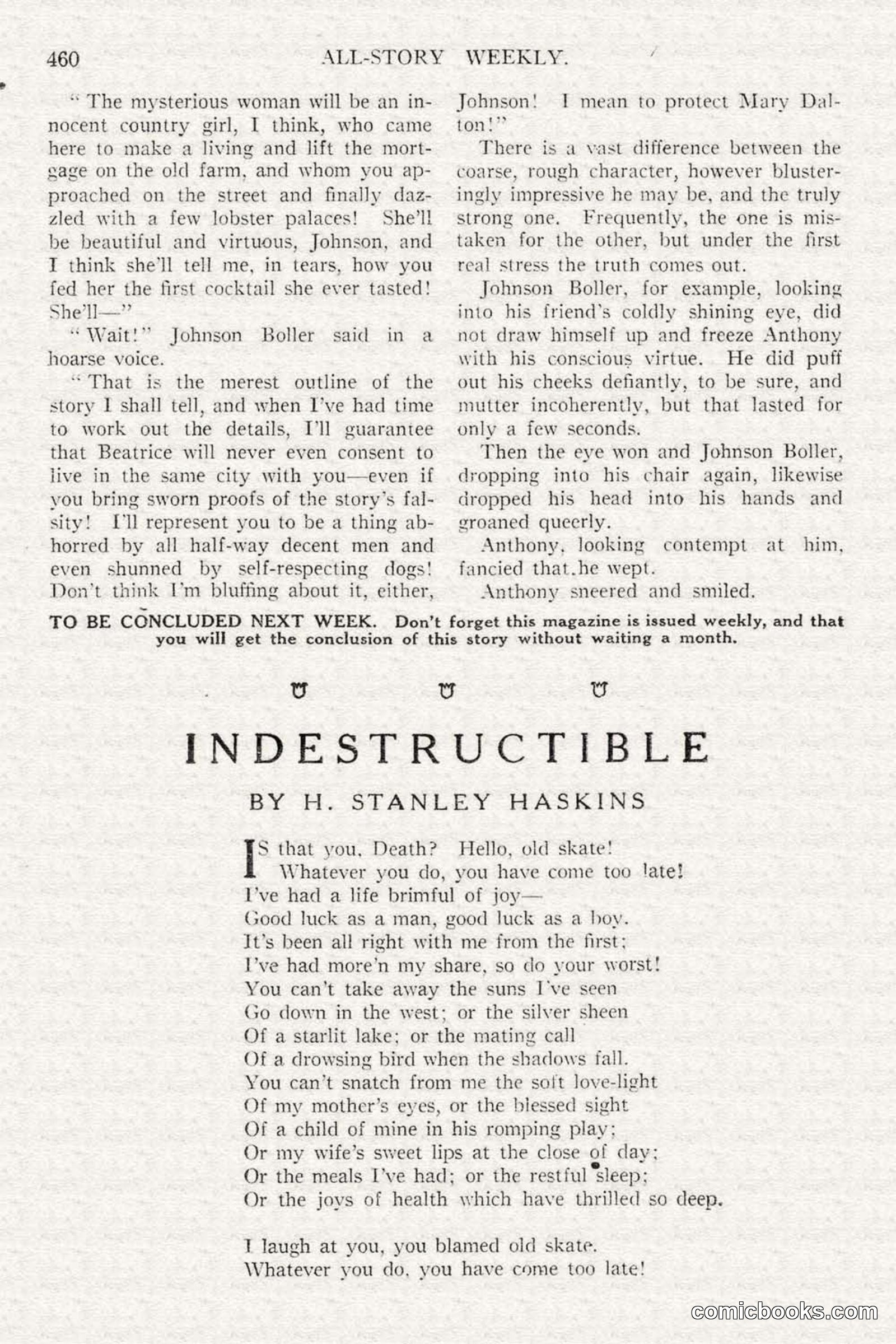 All Story Magazine, February 3, 1917 — page 118 of 194