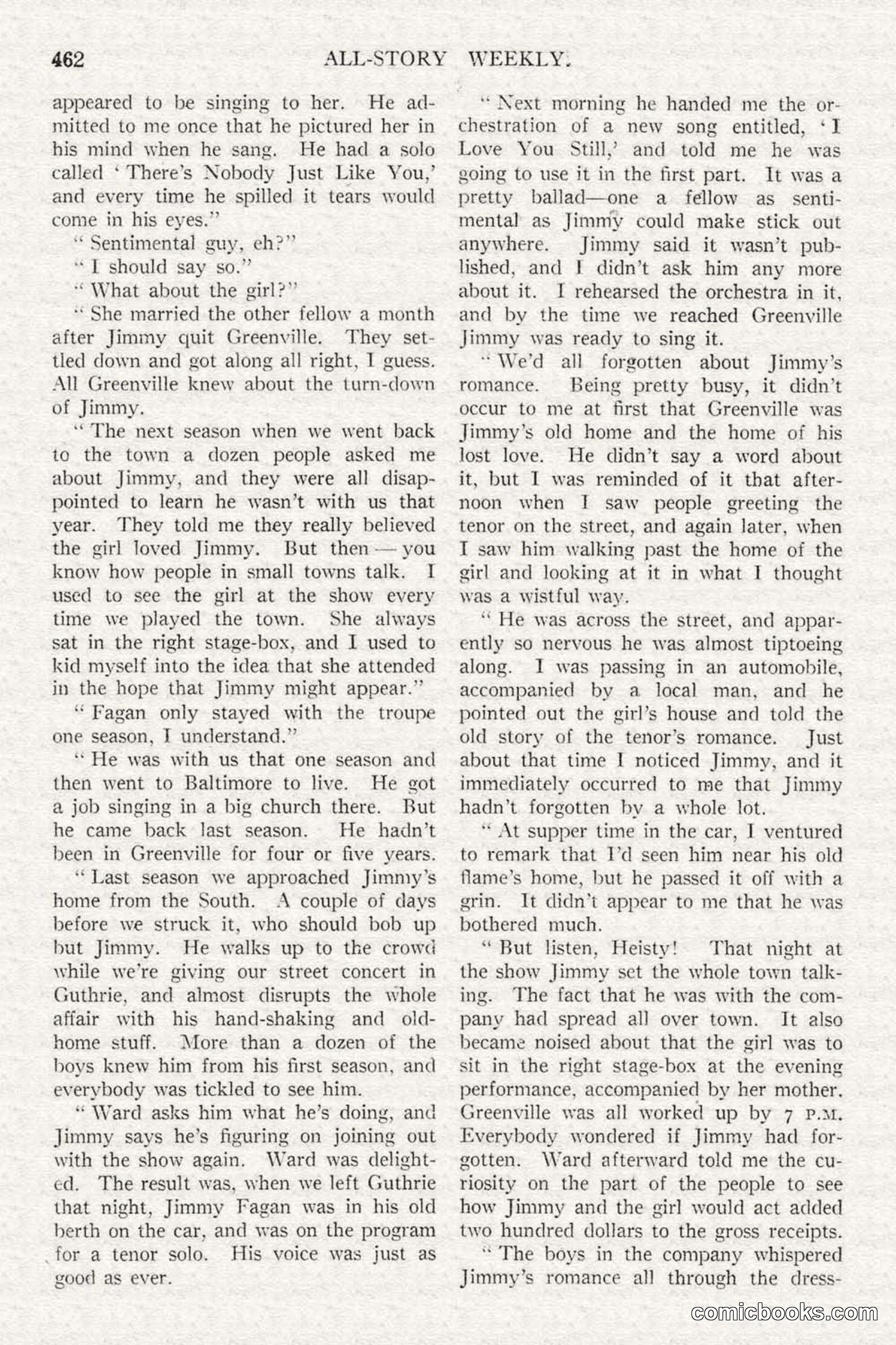 All Story Magazine, February 3, 1917 — page 120 of 194