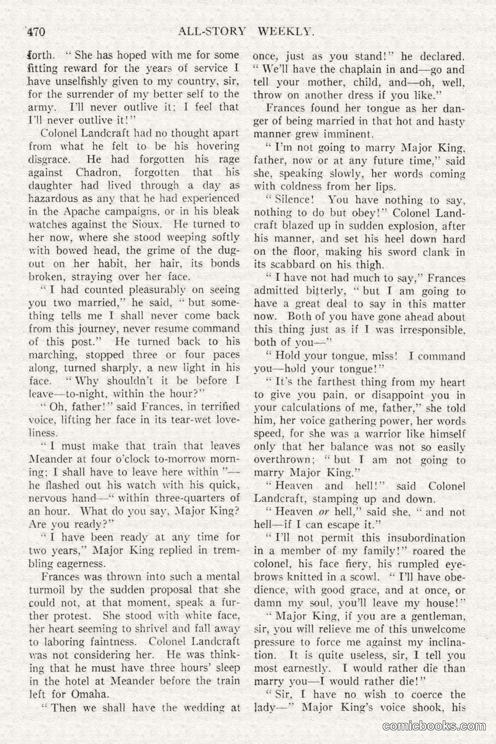 All Story Magazine, February 3, 1917 — page 128 of 194
