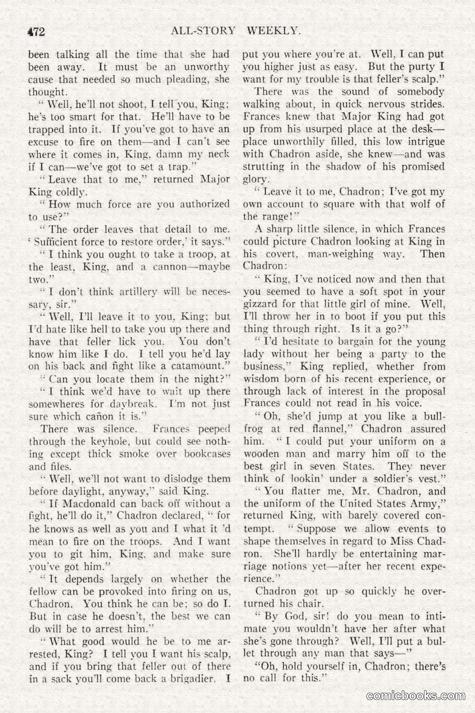 All Story Magazine, February 3, 1917 — page 130 of 194