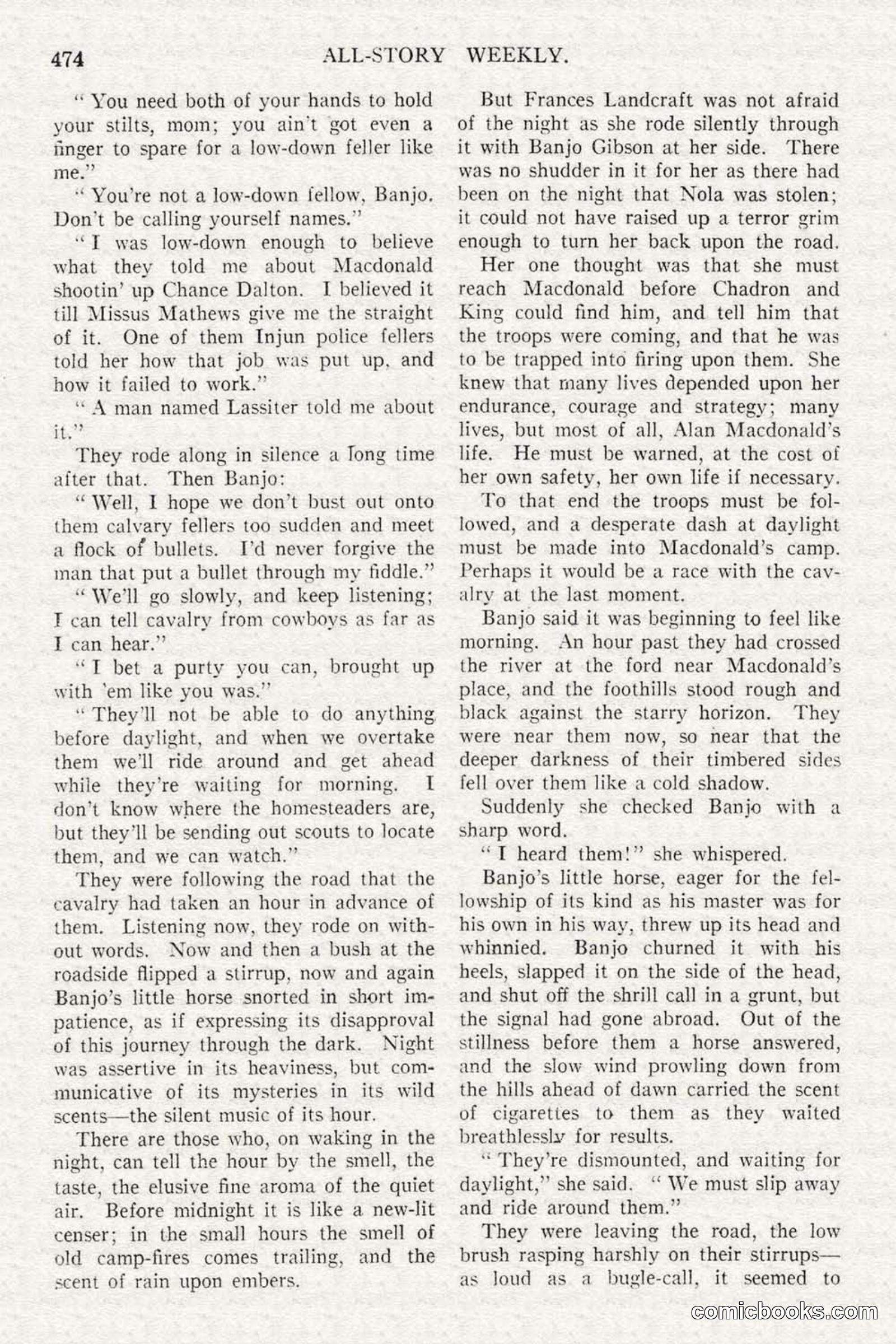 All Story Magazine, February 3, 1917 — page 132 of 194
