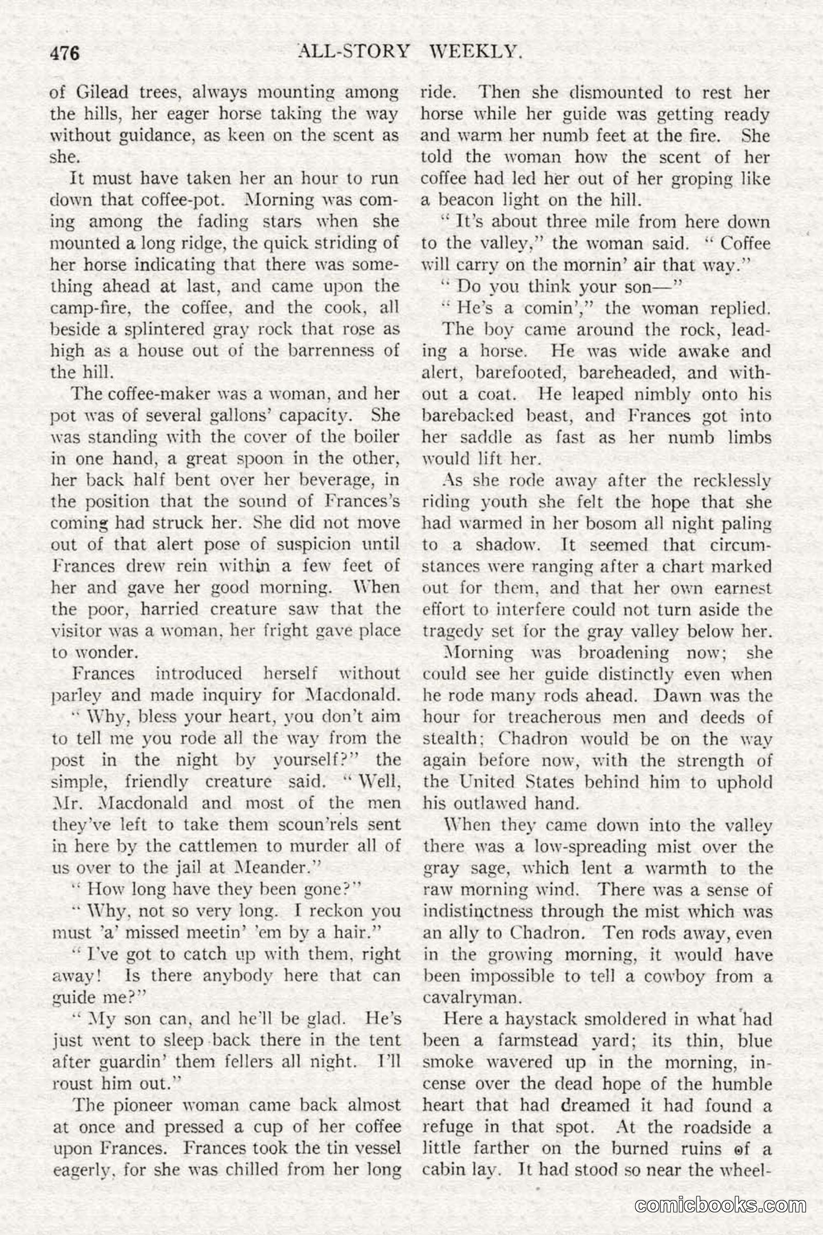 All Story Magazine, February 3, 1917 — page 134 of 194