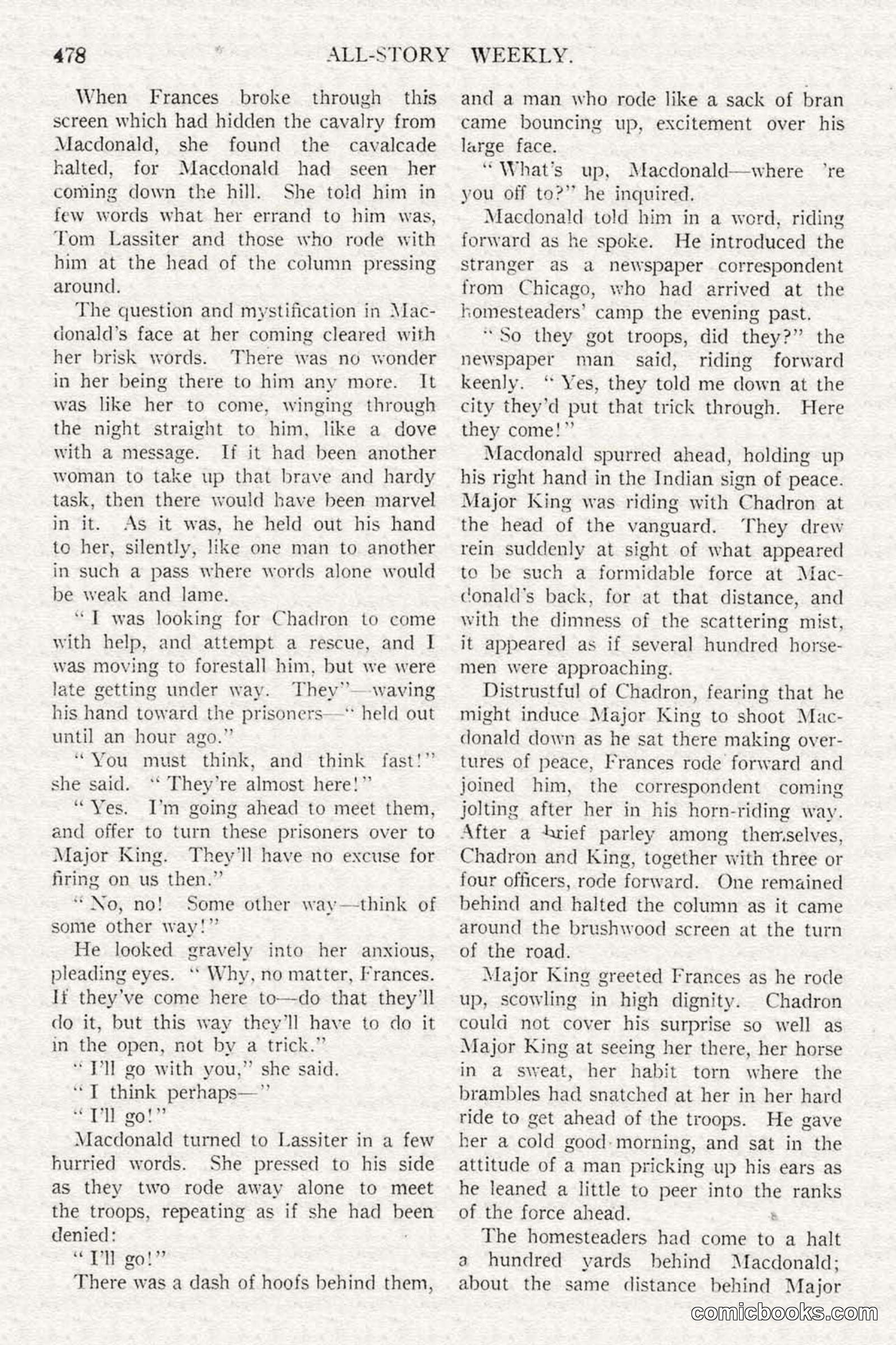 All Story Magazine, February 3, 1917 — page 136 of 194