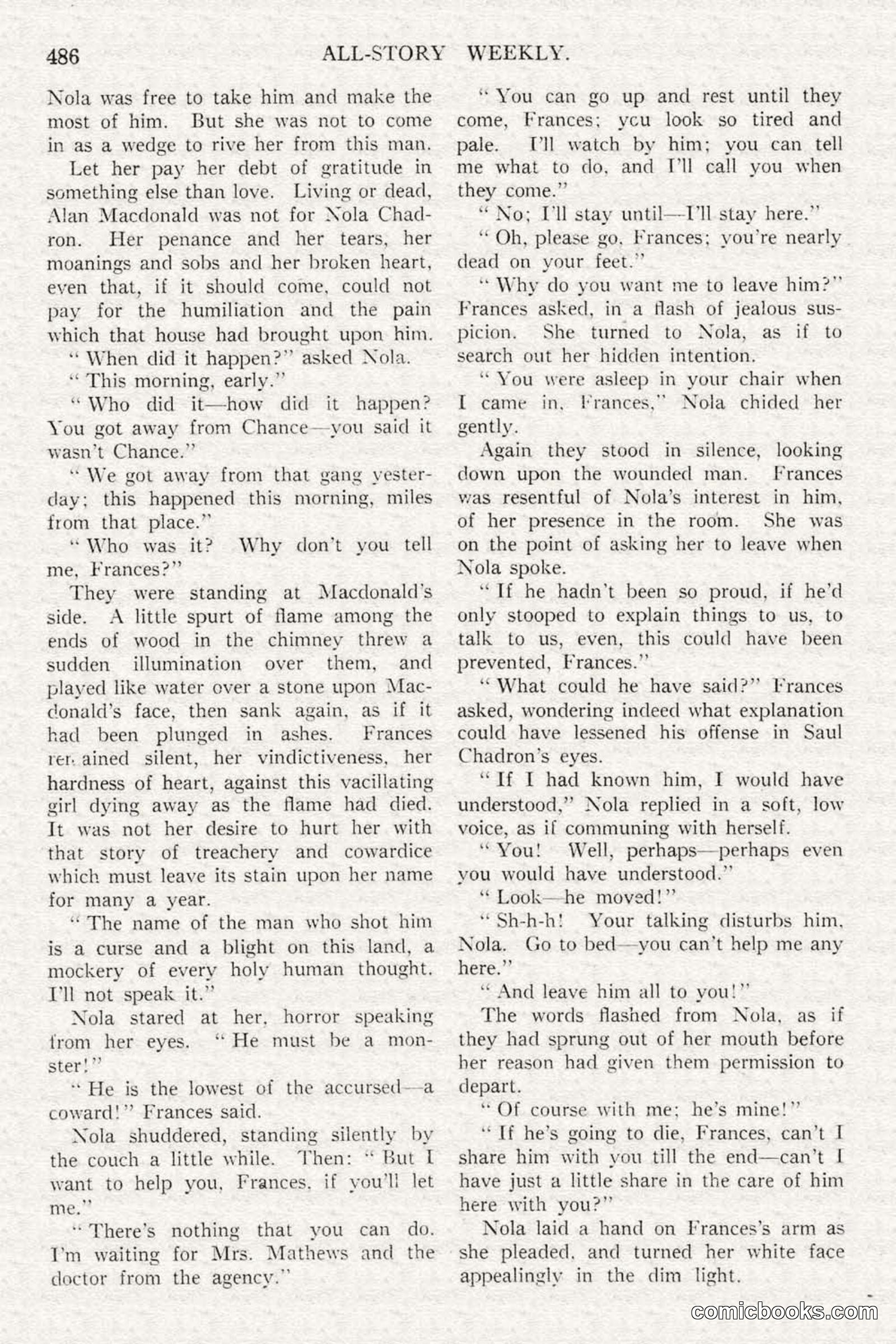 All Story Magazine, February 3, 1917 — page 144 of 194