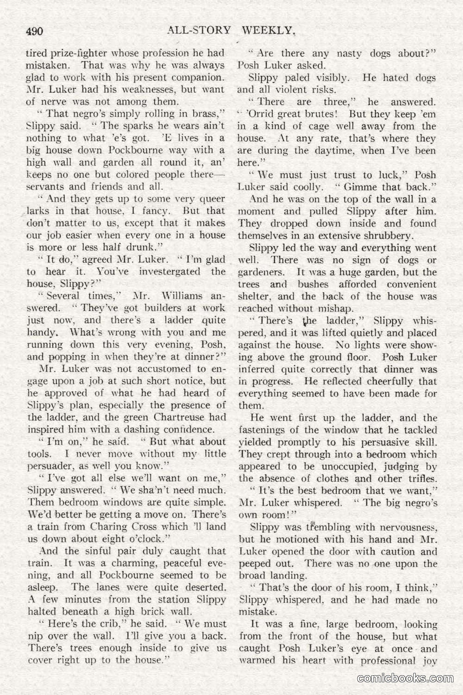 All Story Magazine, February 3, 1917 — page 148 of 194