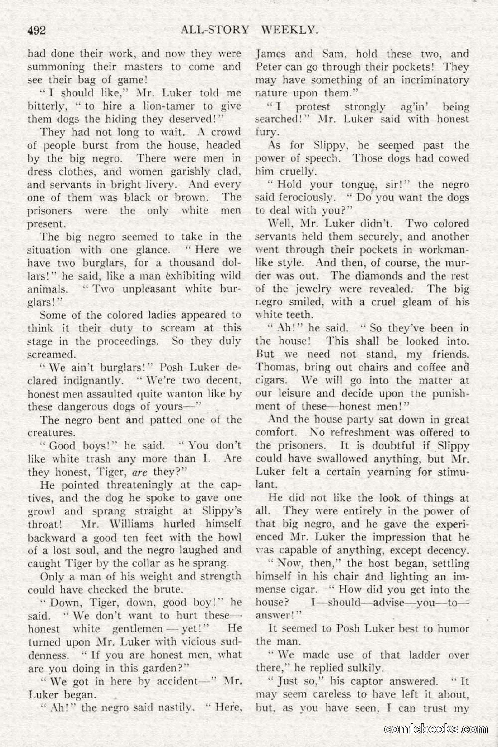 All Story Magazine, February 3, 1917 — page 150 of 194