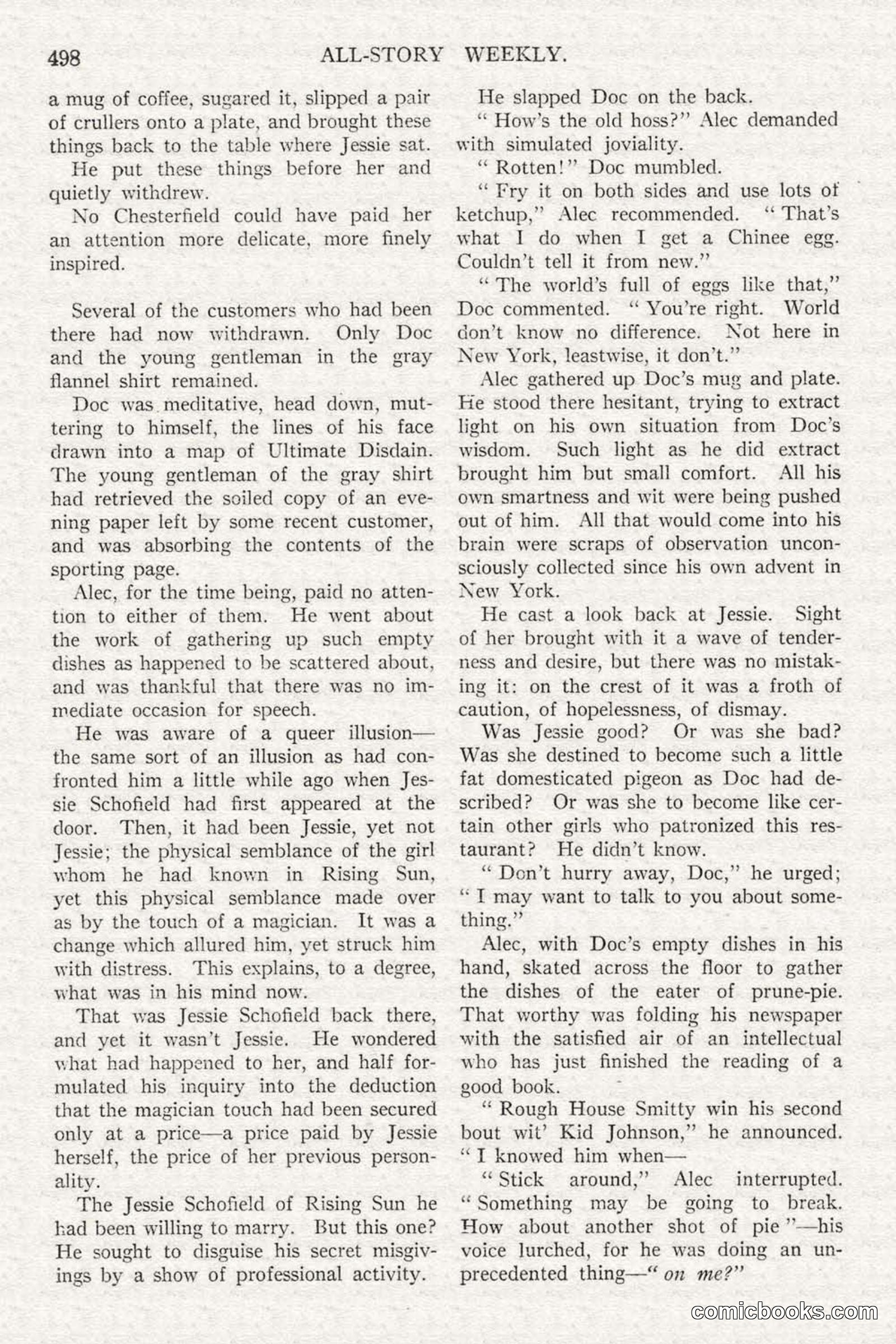 All Story Magazine, February 3, 1917 — page 156 of 194