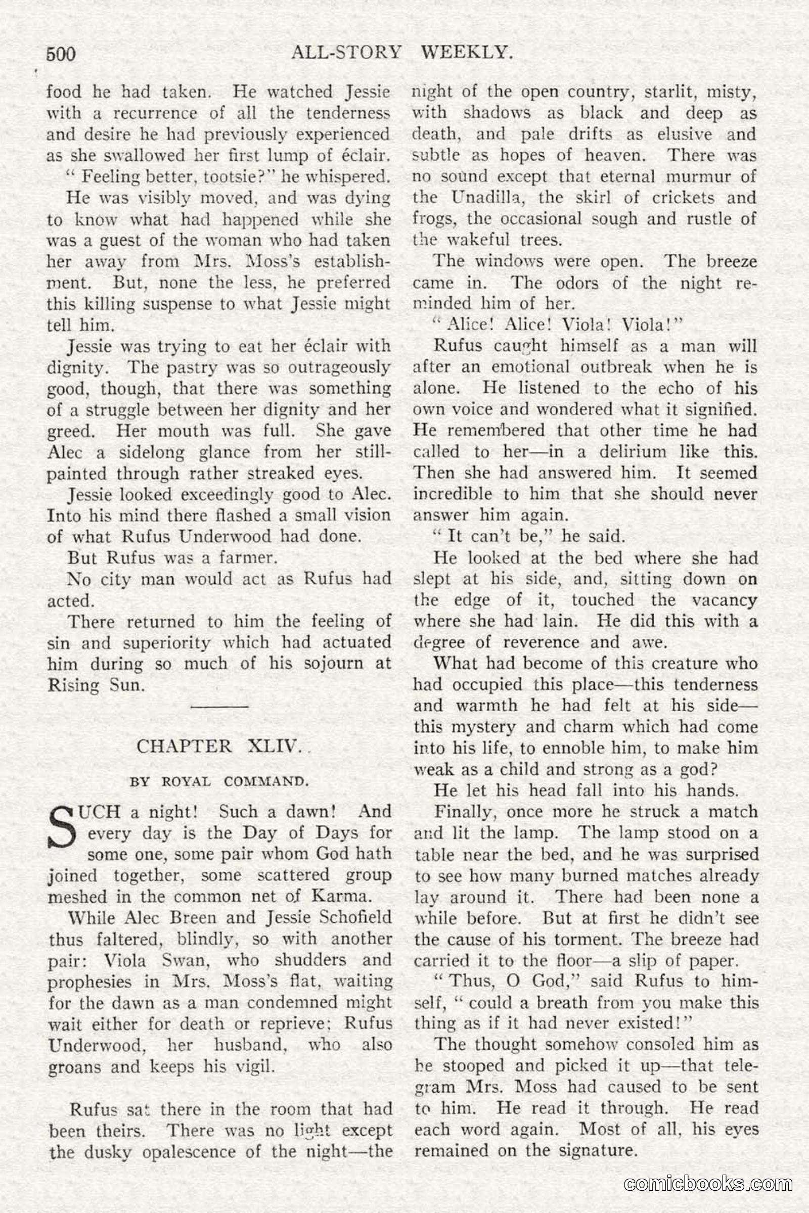 All Story Magazine, February 3, 1917 — page 158 of 194