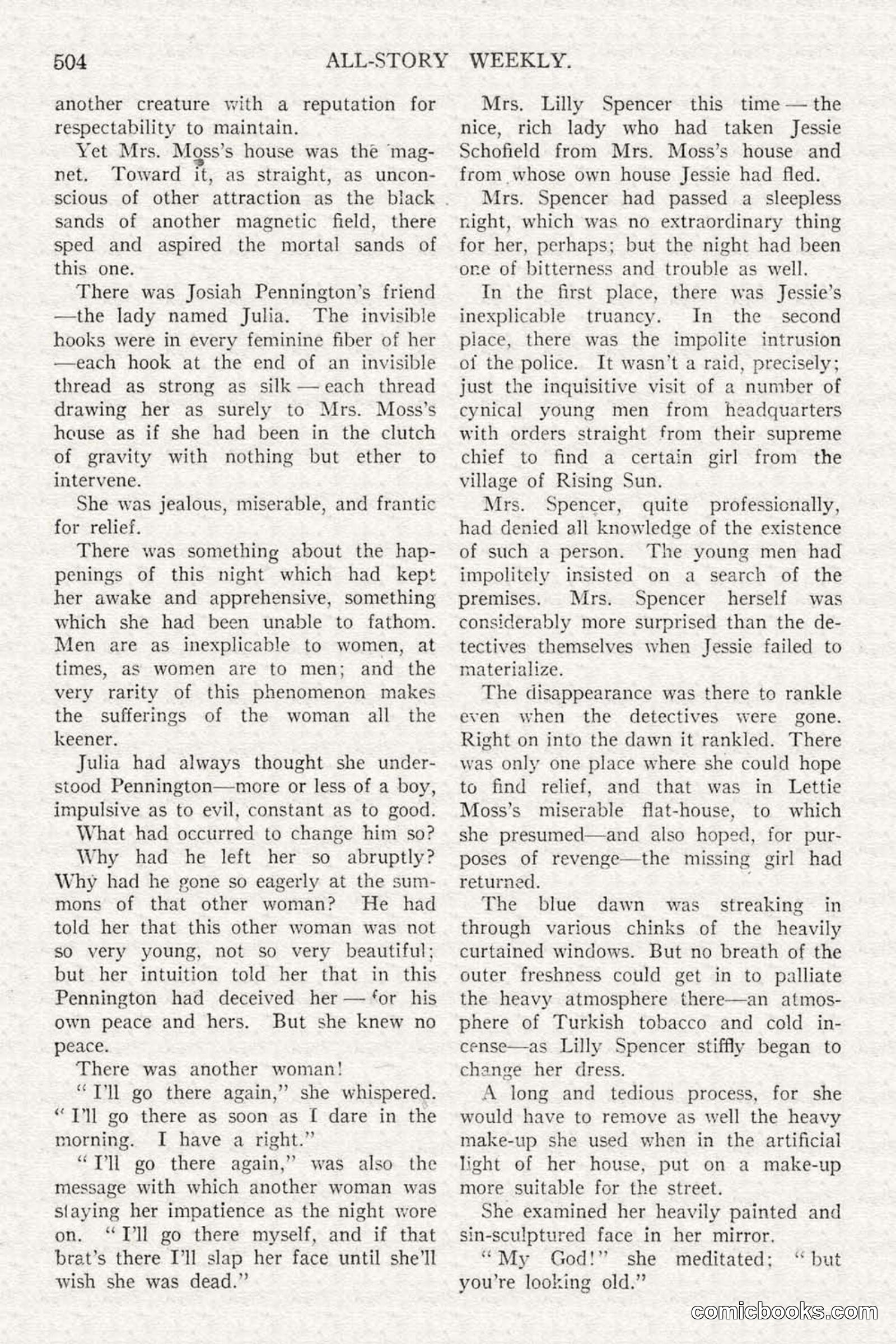 All Story Magazine, February 3, 1917 — page 162 of 194