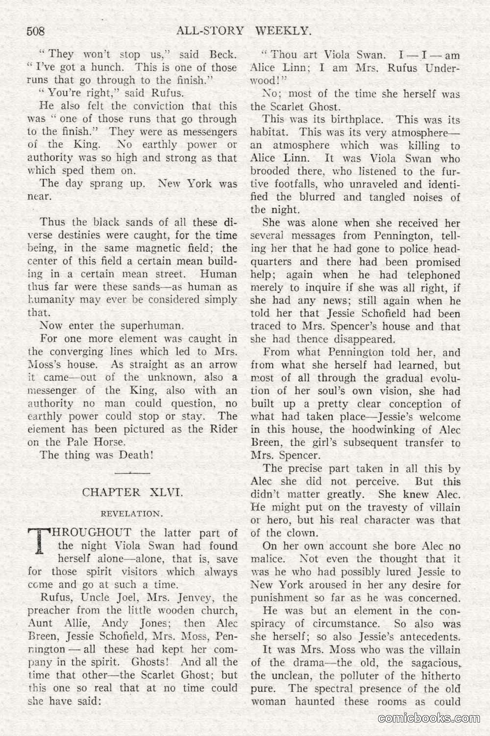 All Story Magazine, February 3, 1917 — page 166 of 194