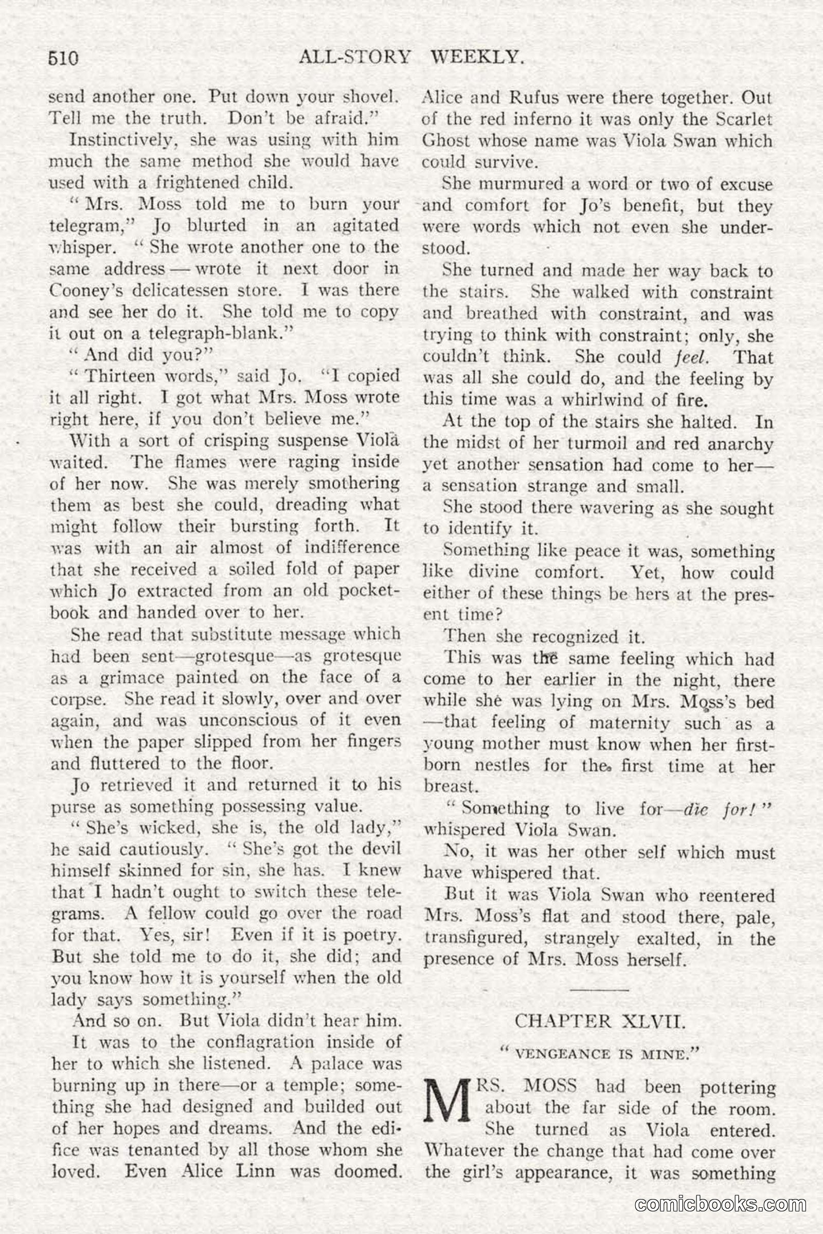 All Story Magazine, February 3, 1917 — page 168 of 194