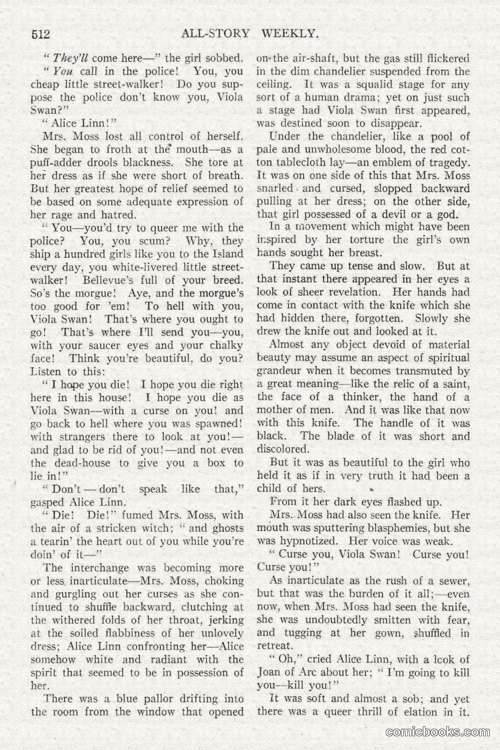 All Story Magazine, February 3, 1917 — page 170 of 194