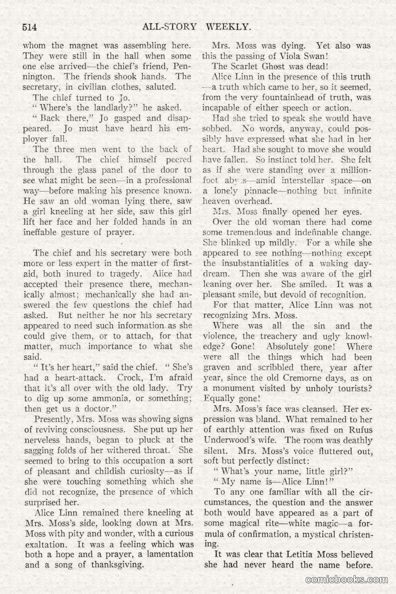 All Story Magazine, February 3, 1917 — page 172 of 194