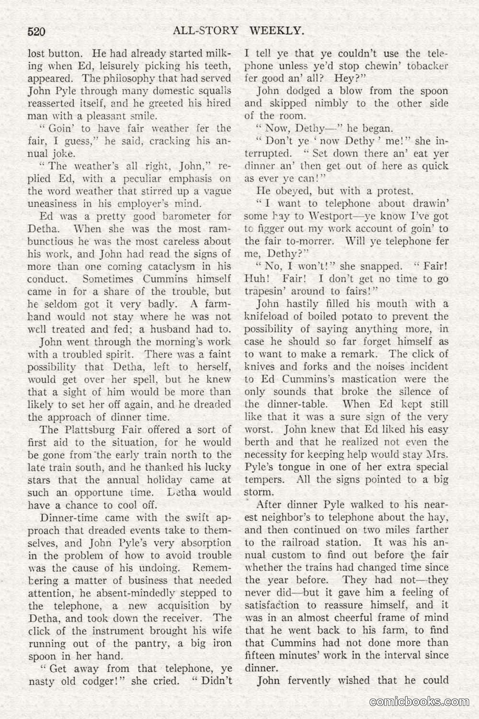 All Story Magazine, February 3, 1917 — page 178 of 194