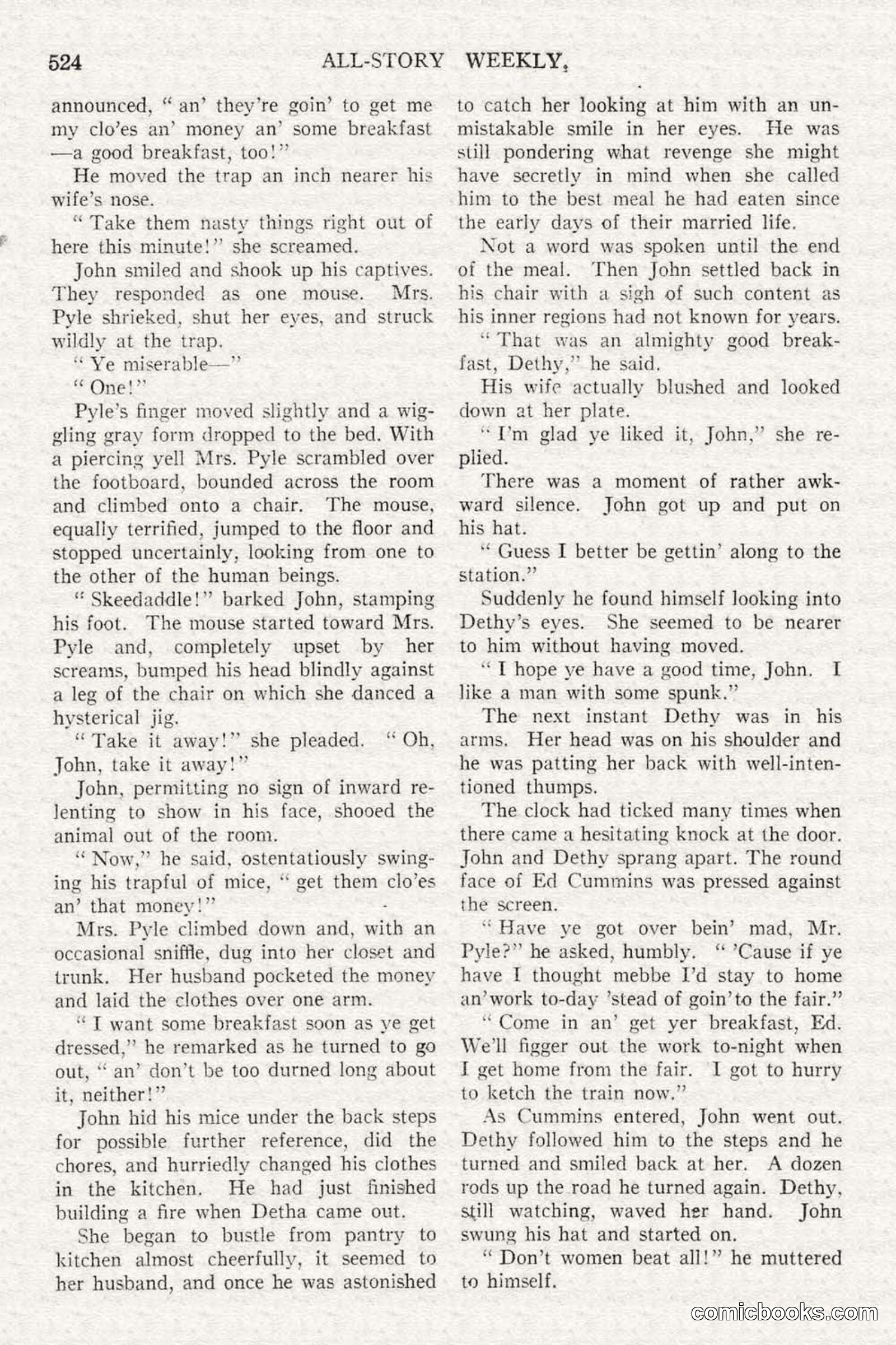 All Story Magazine, February 3, 1917 — page 182 of 194
