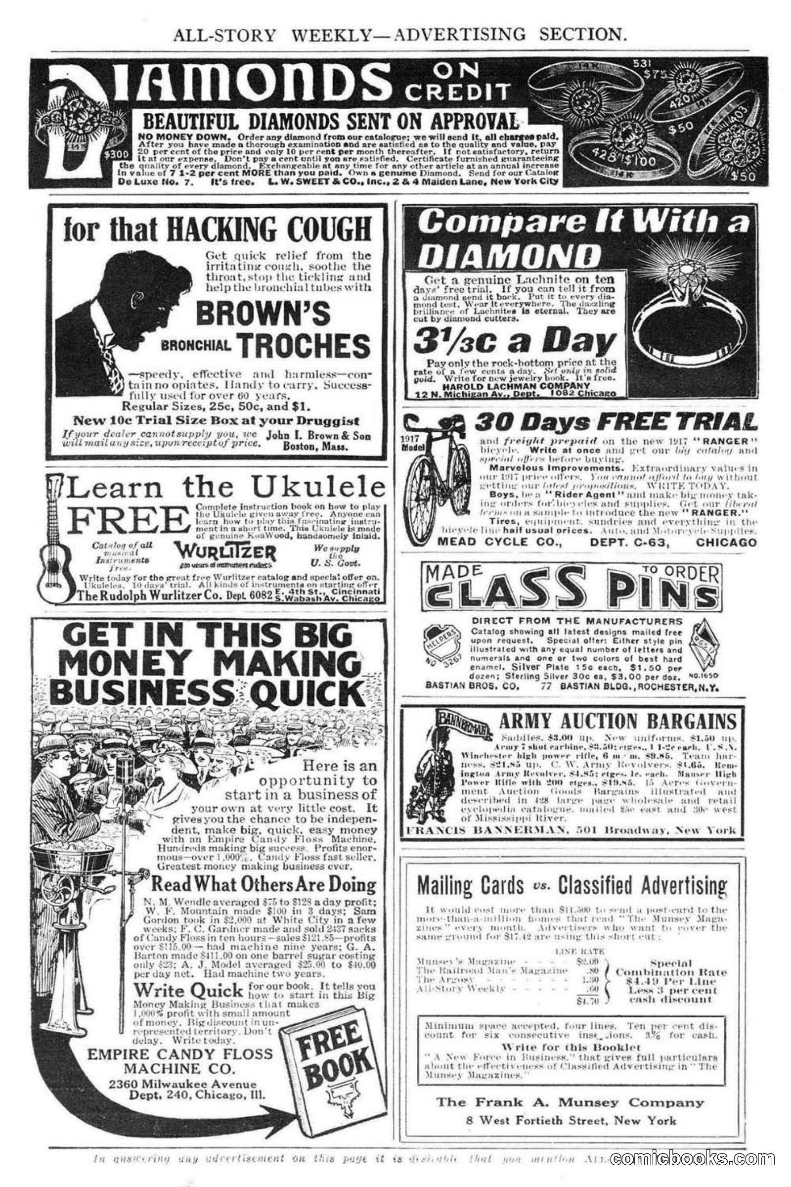 All Story Magazine, February 3, 1917 — page 192 of 194