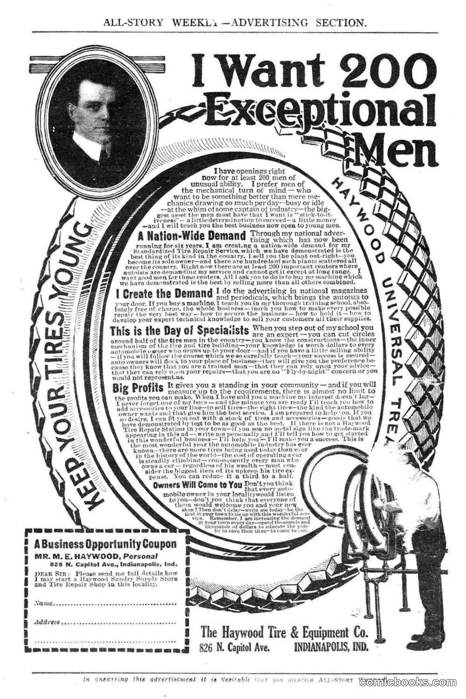 All Story Magazine, February 3, 1917 — page 194 of 194
