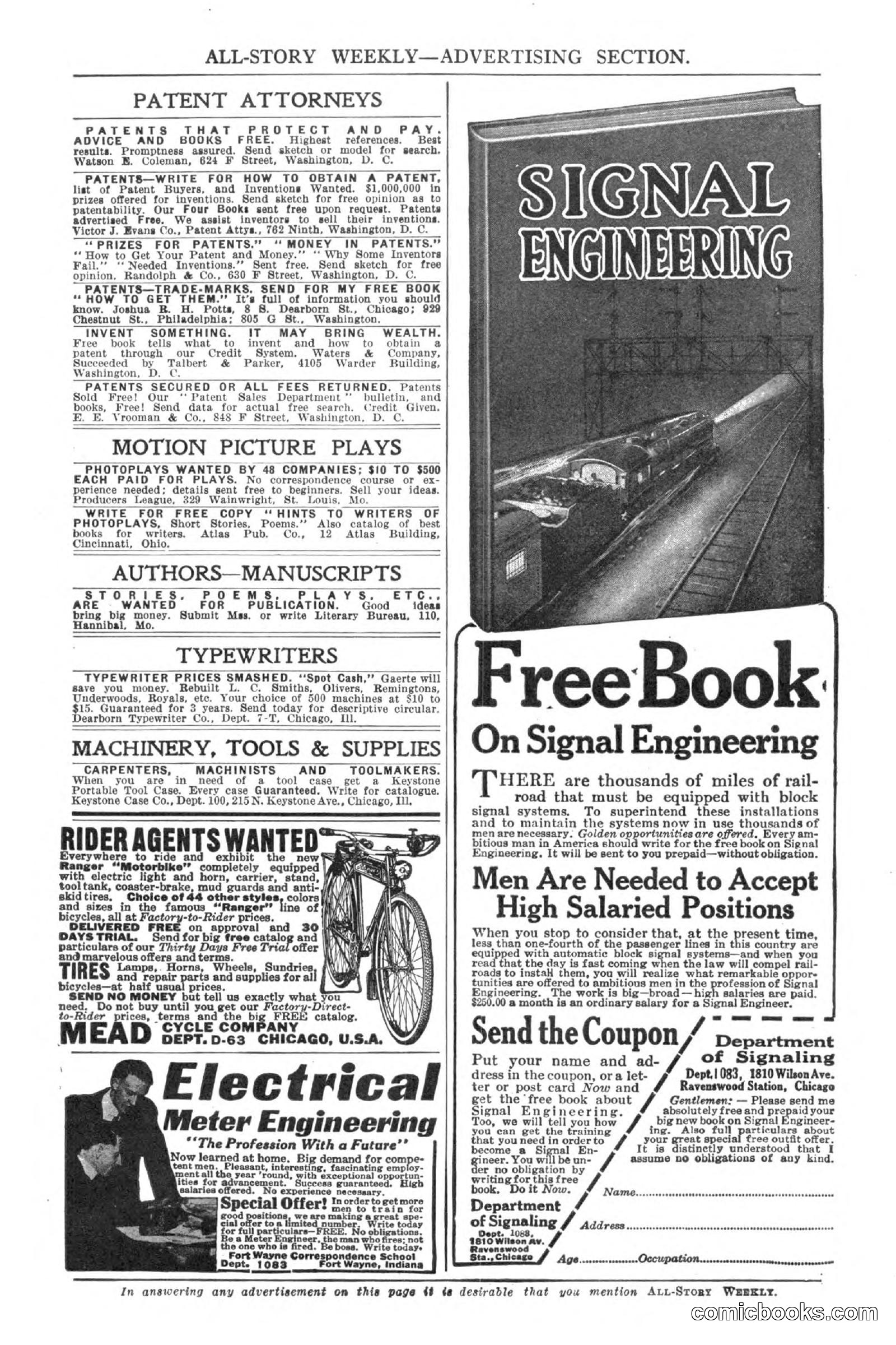 All Story Magazine, March 3, 1917 — page 7 of 192