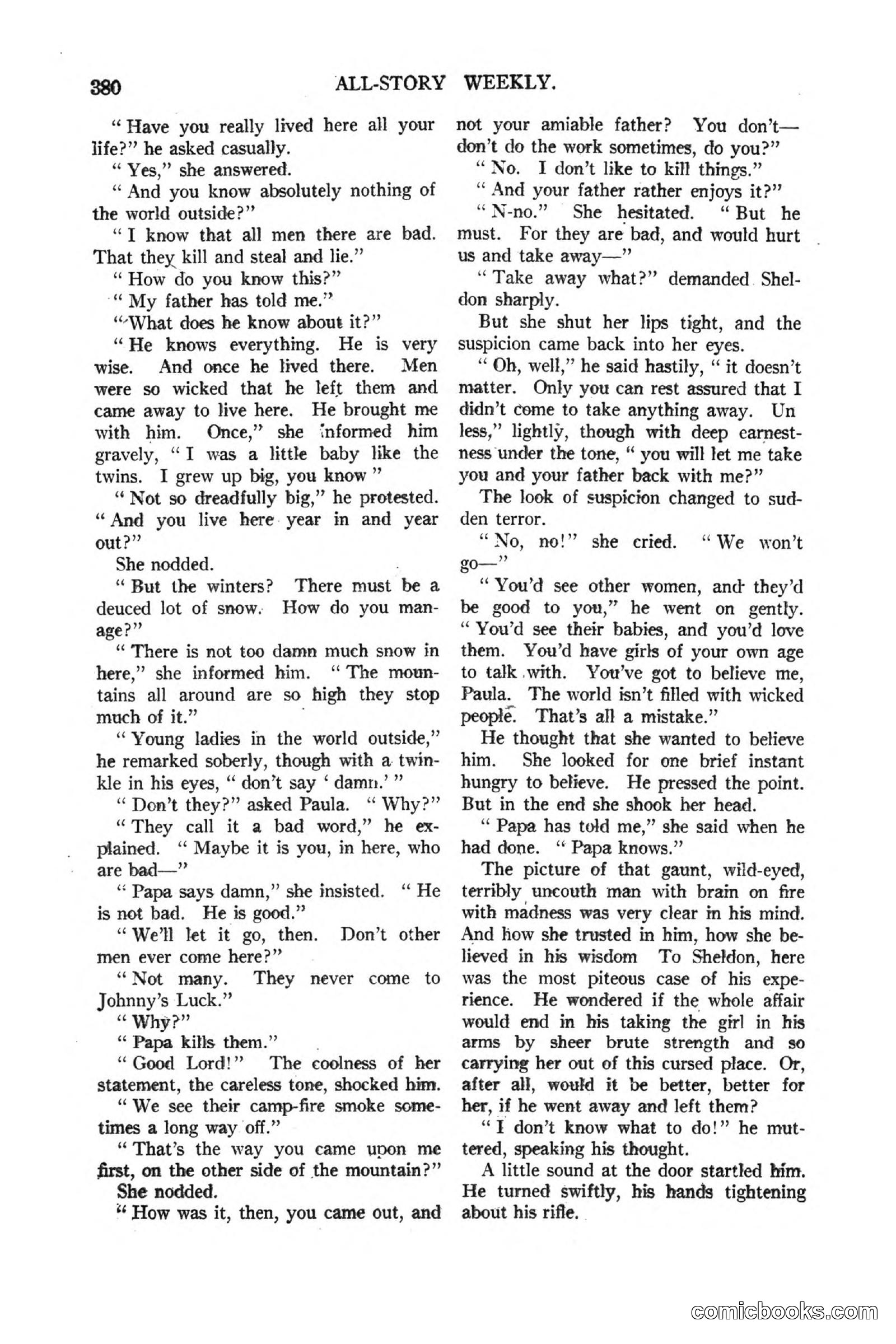 All Story Magazine, March 3, 1917 — page 38 of 192