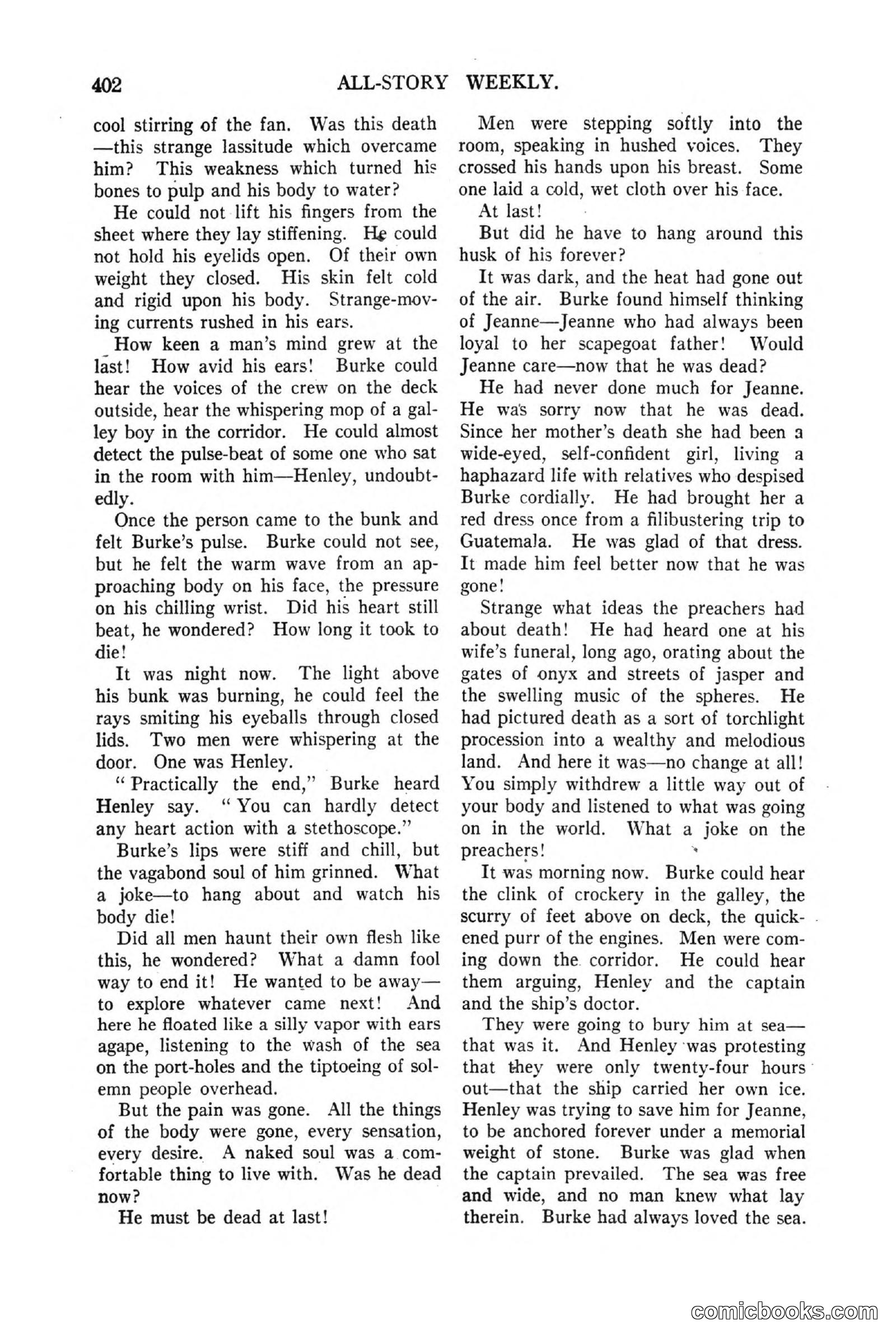 All Story Magazine, March 3, 1917 — page 60 of 192