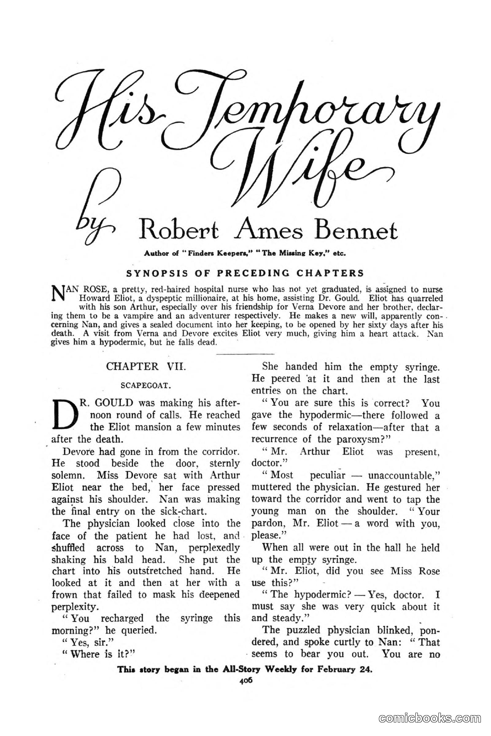 All Story Magazine, March 3, 1917 — page 64 of 192