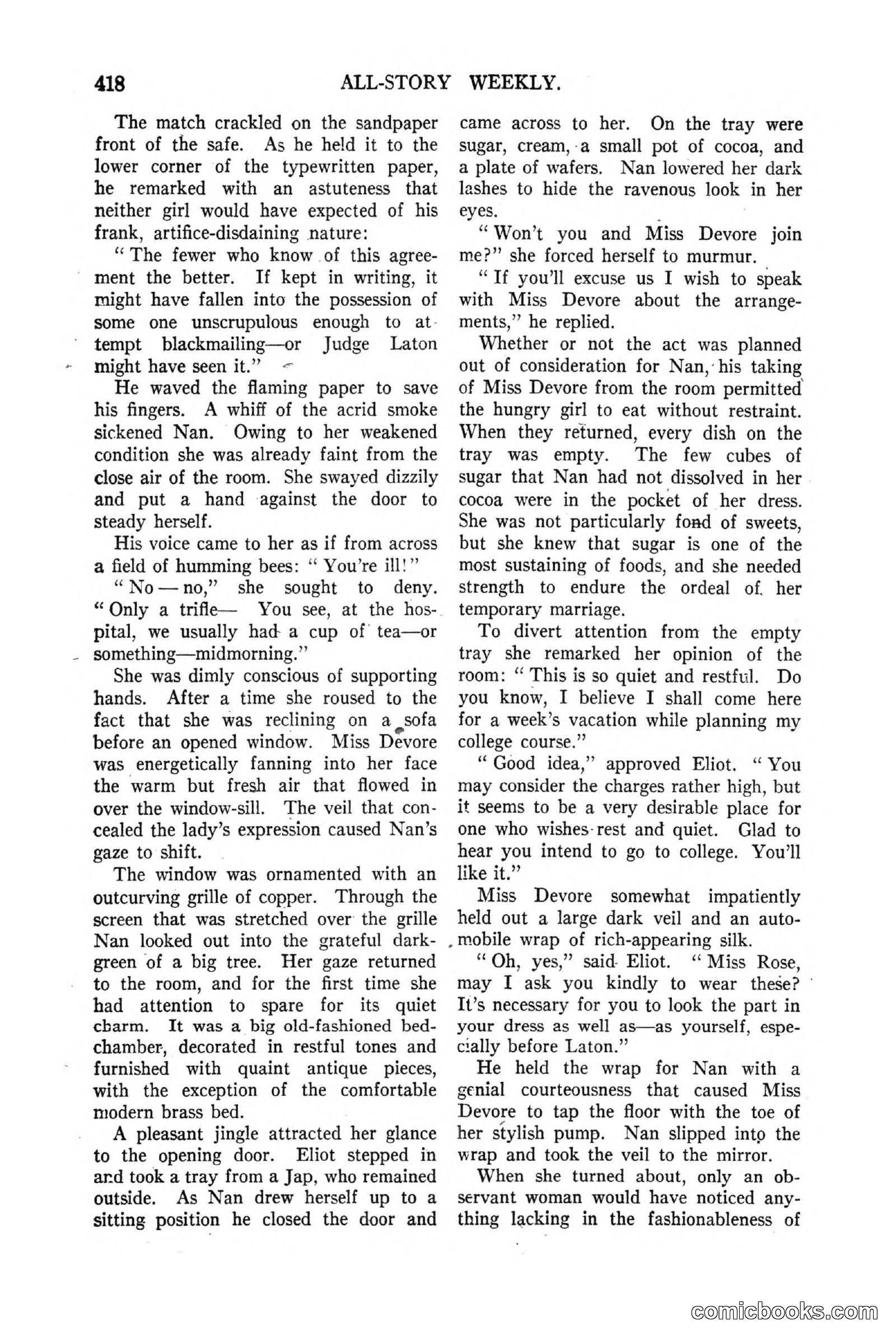 All Story Magazine, March 3, 1917 — page 76 of 192