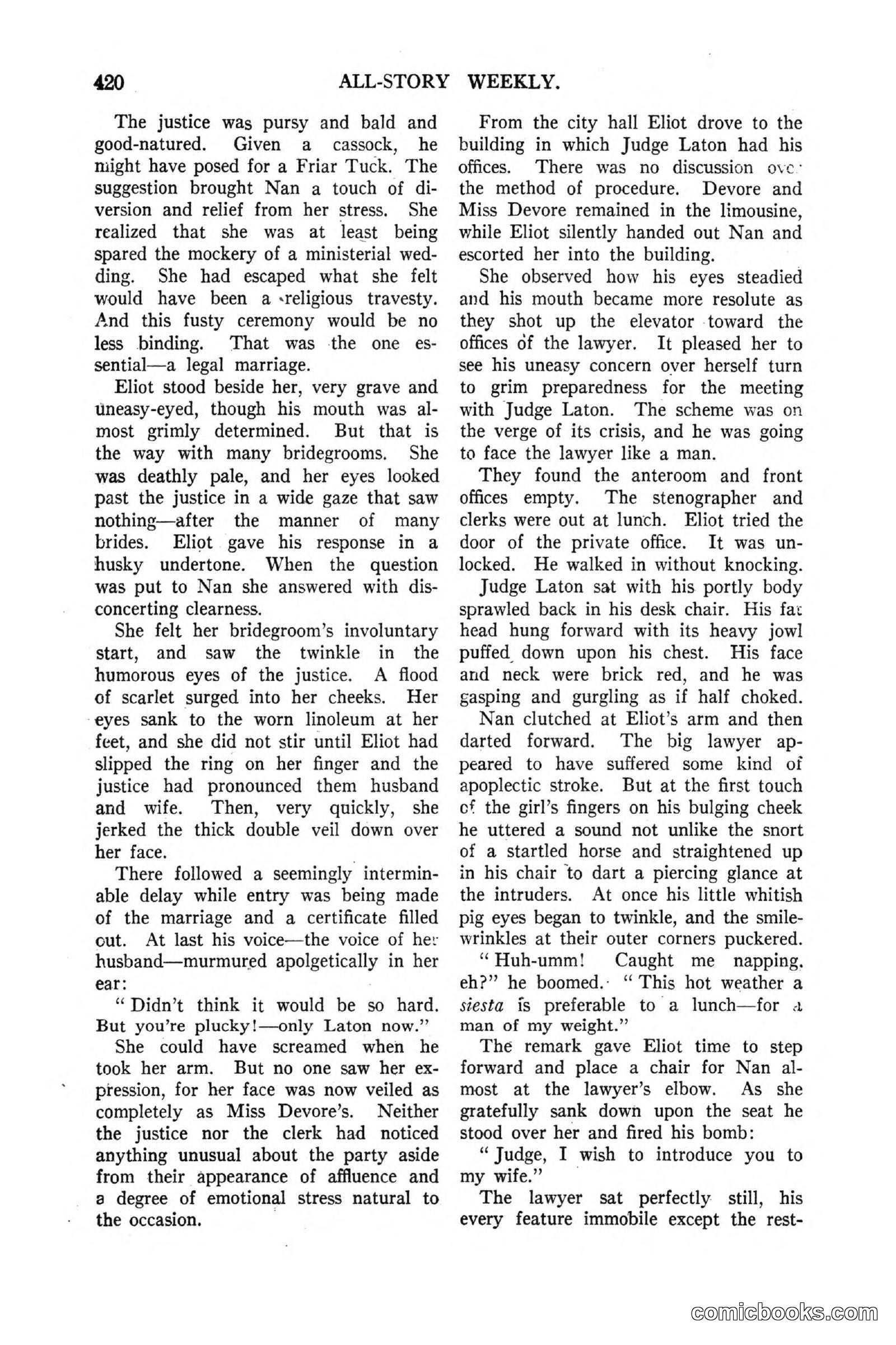 All Story Magazine, March 3, 1917 — page 78 of 192