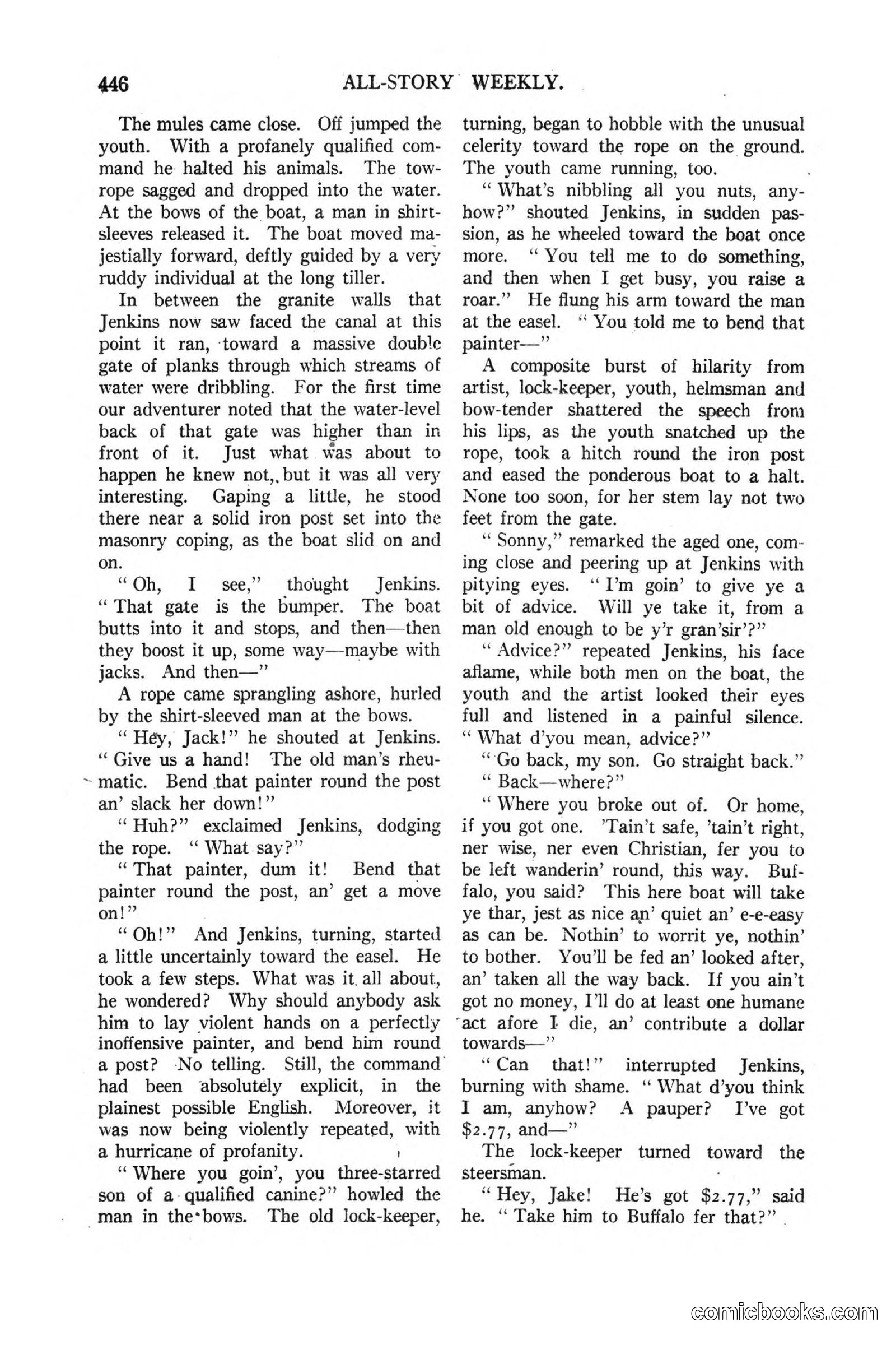 All Story Magazine, March 3, 1917 — page 104 of 192