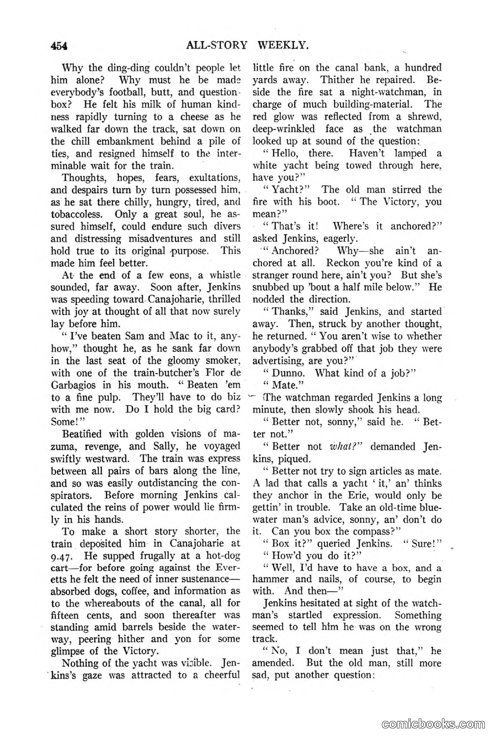 All Story Magazine, March 3, 1917 — page 112 of 192