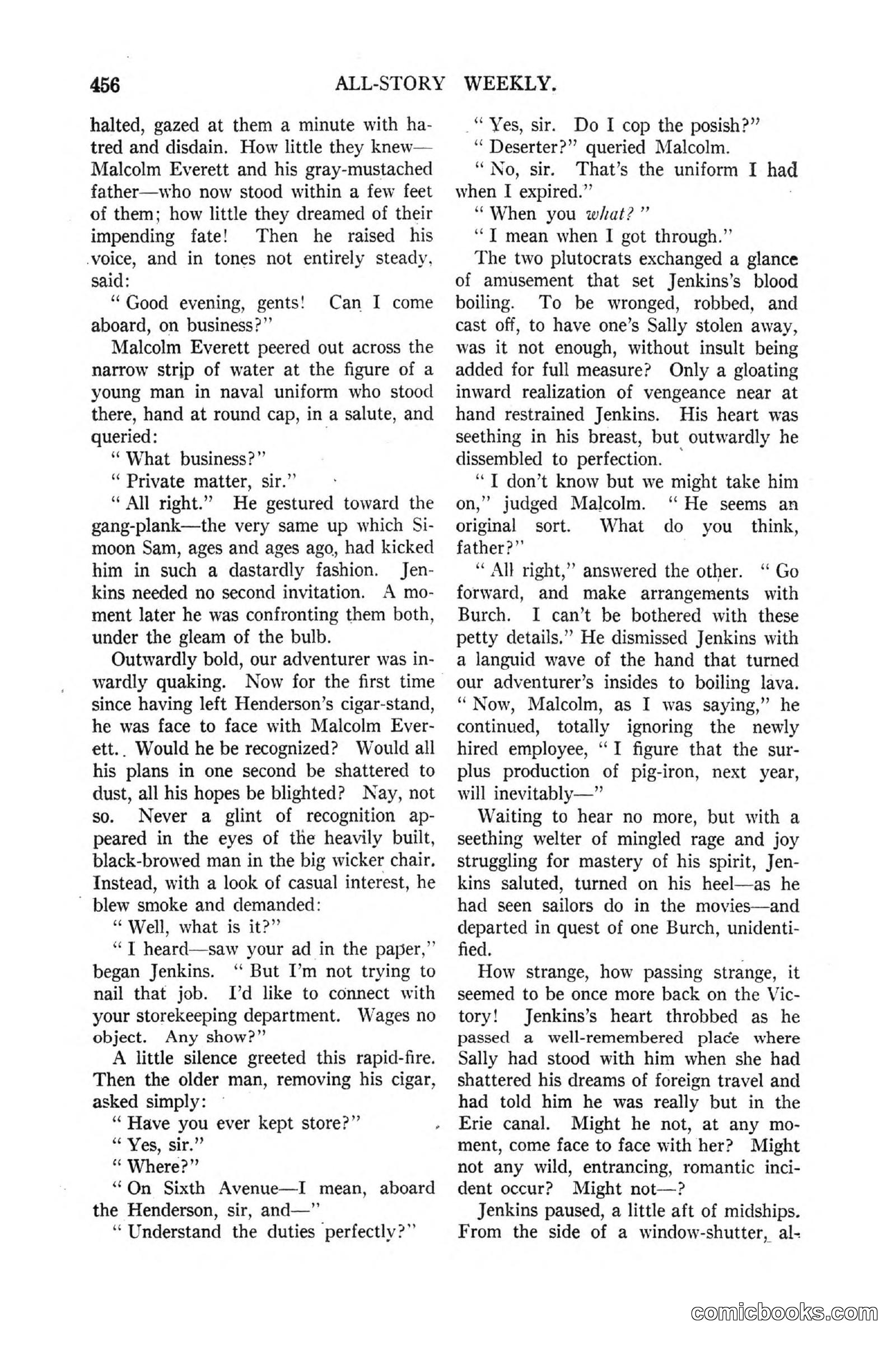 All Story Magazine, March 3, 1917 — page 114 of 192