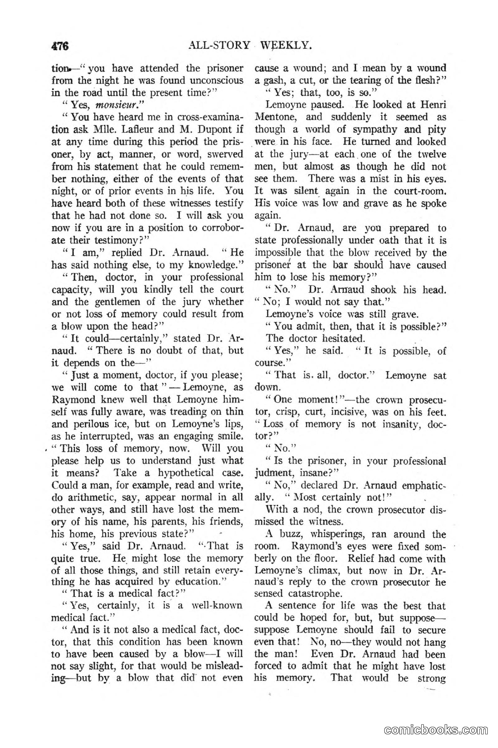 All Story Magazine, March 3, 1917 — page 134 of 192