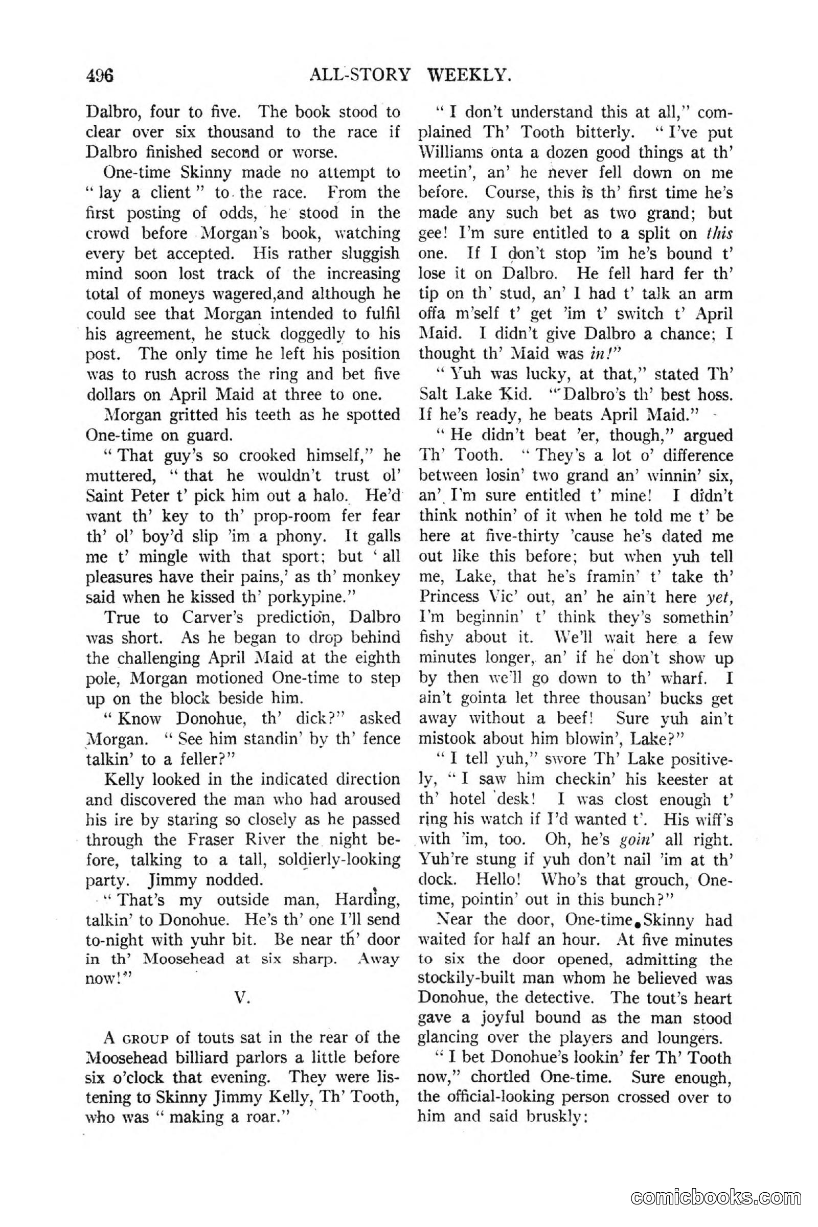 All Story Magazine, March 3, 1917 — page 154 of 192