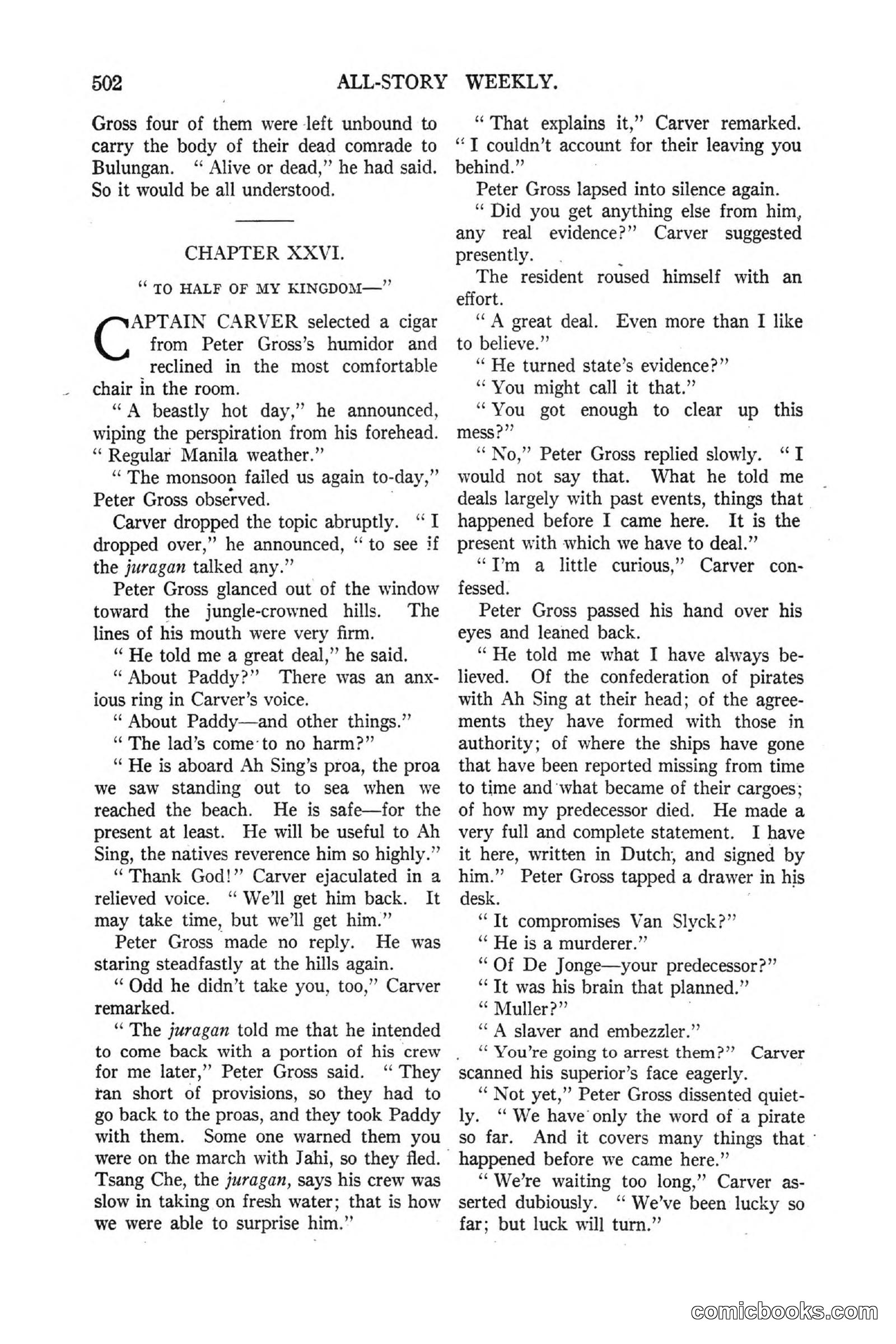 All Story Magazine, March 3, 1917 — page 160 of 192