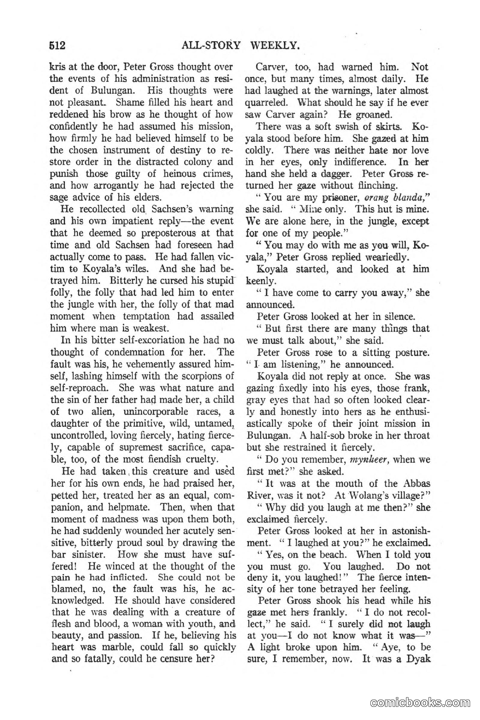 All Story Magazine, March 3, 1917 — page 170 of 192
