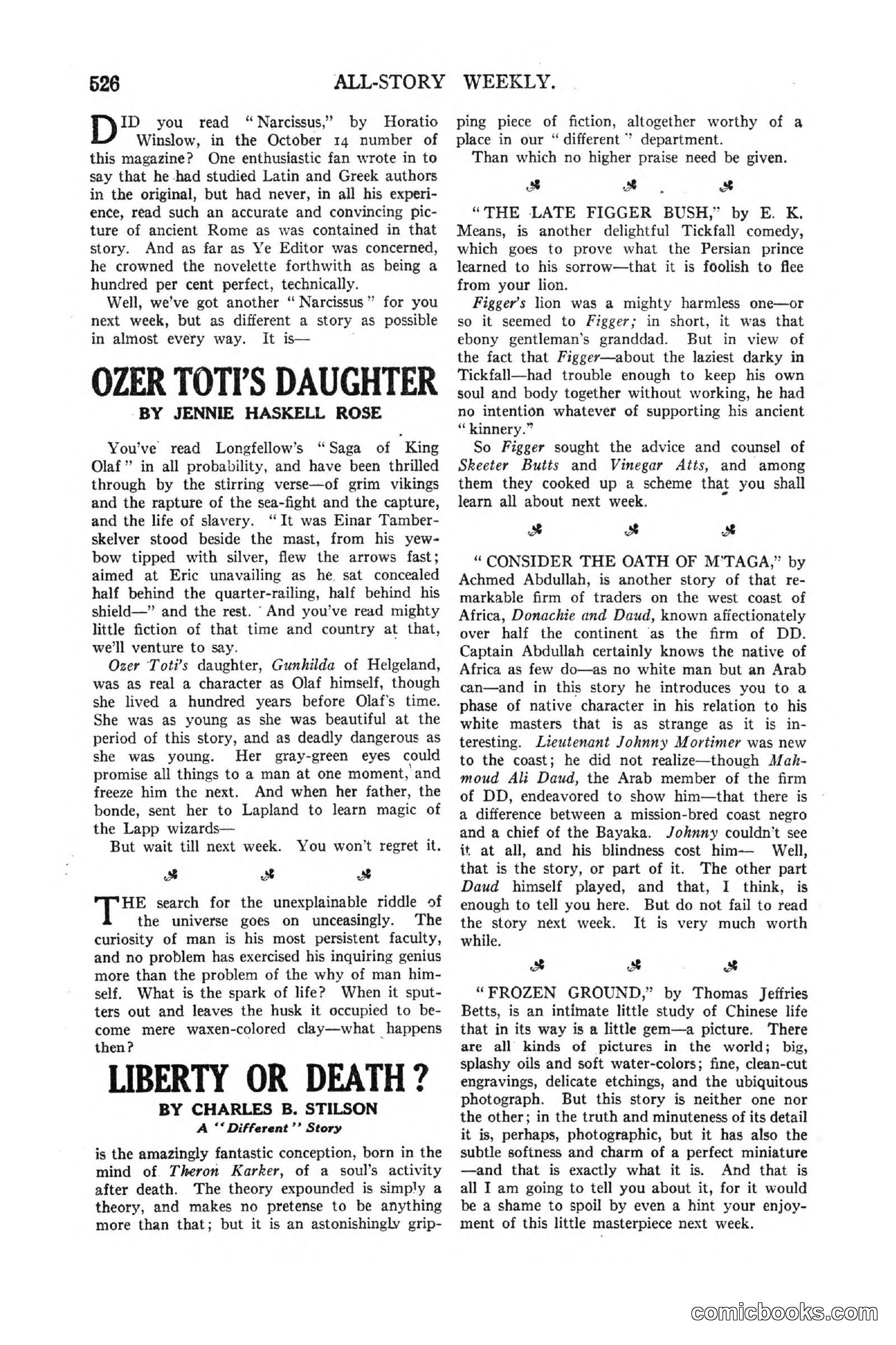 All Story Magazine, March 3, 1917 — page 184 of 192