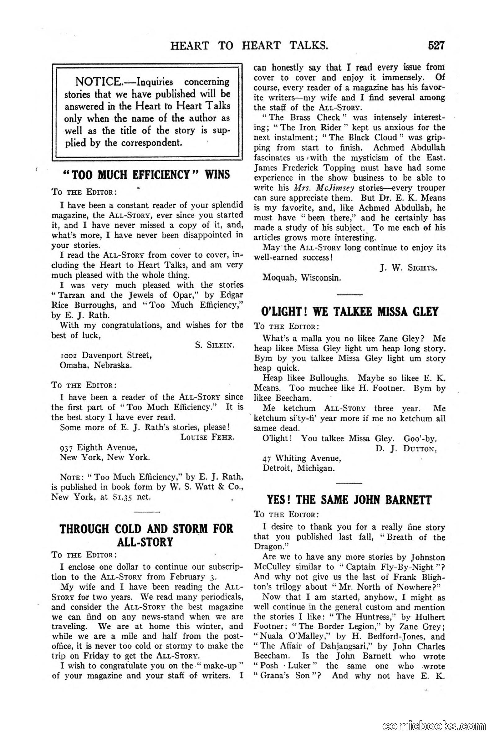 All Story Magazine, March 3, 1917 — page 185 of 192