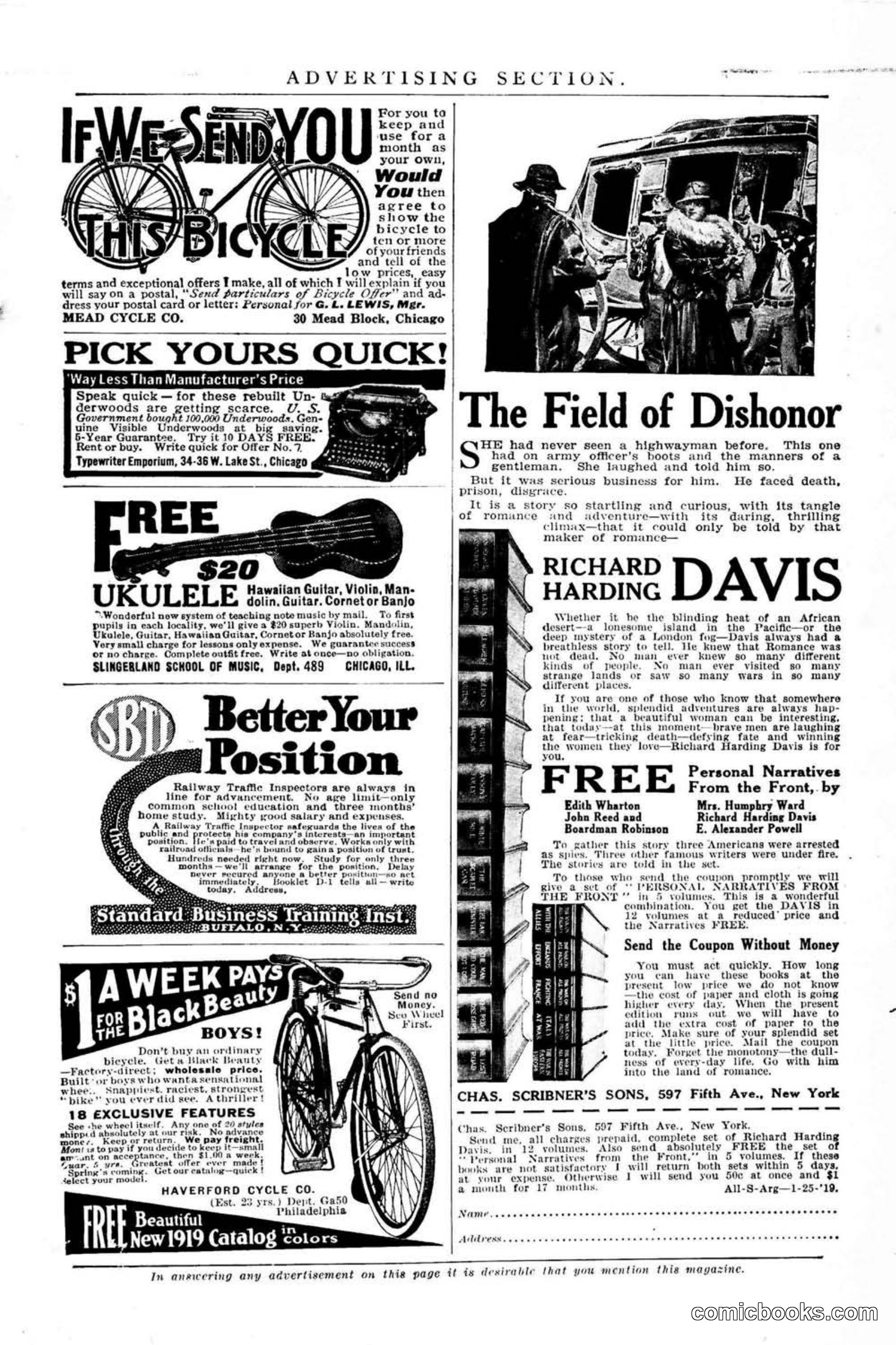 All Story Magazine, January 25, 1919 — page 7 of 186